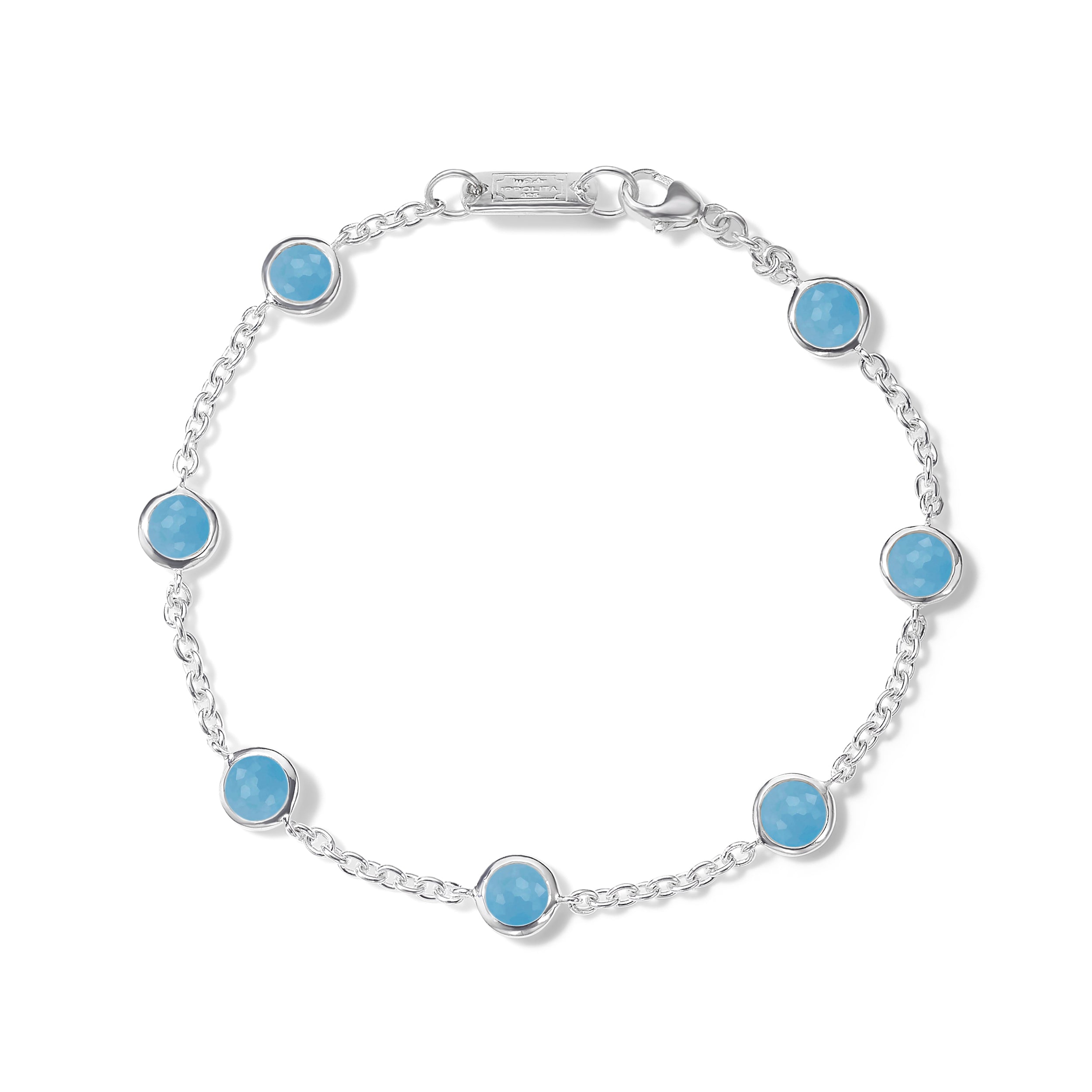 Ippolita Lollipop Confetti 7-Station Blue Jade Bracelet