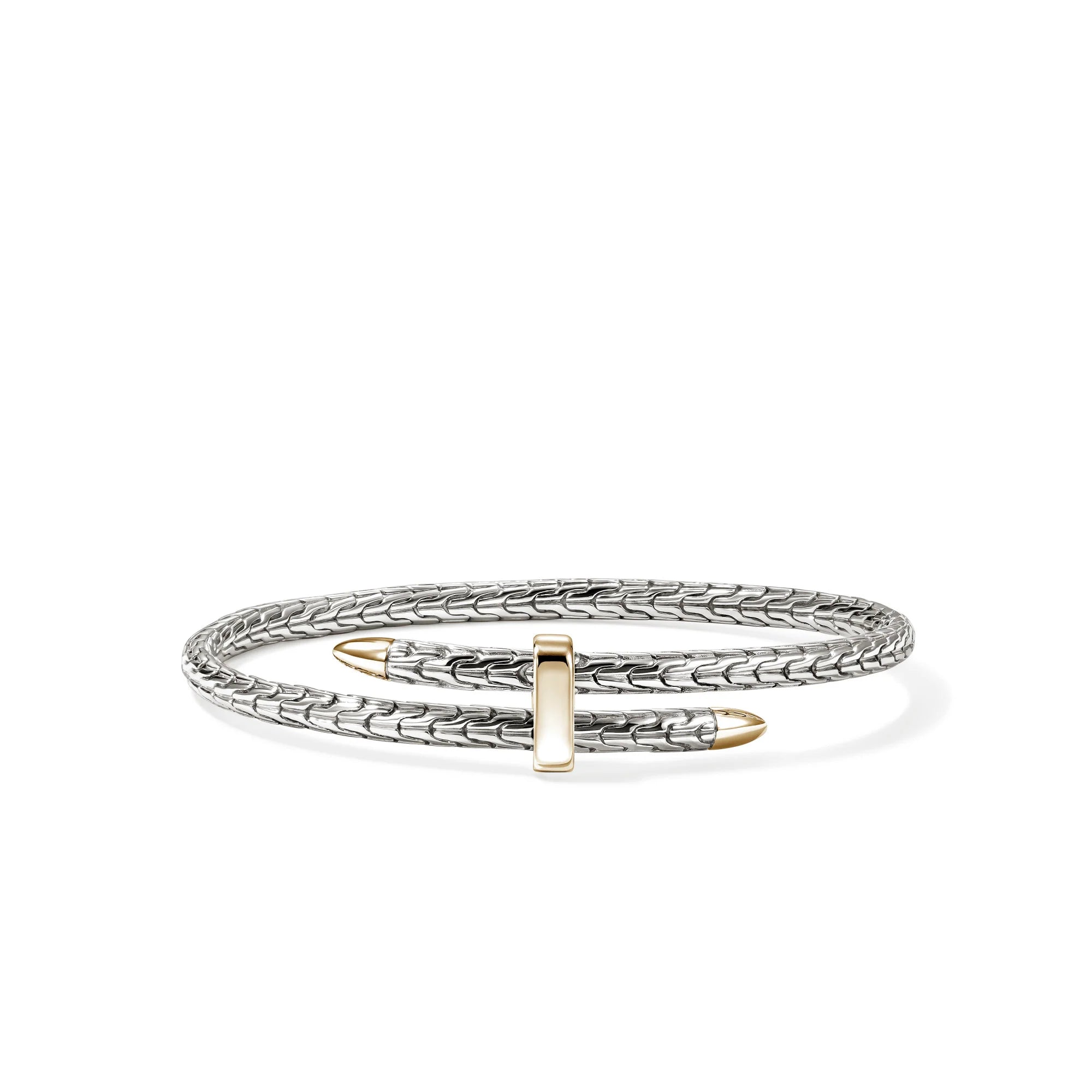 John Hardy Spear Bypass Flex Cuff in Sterling Silver