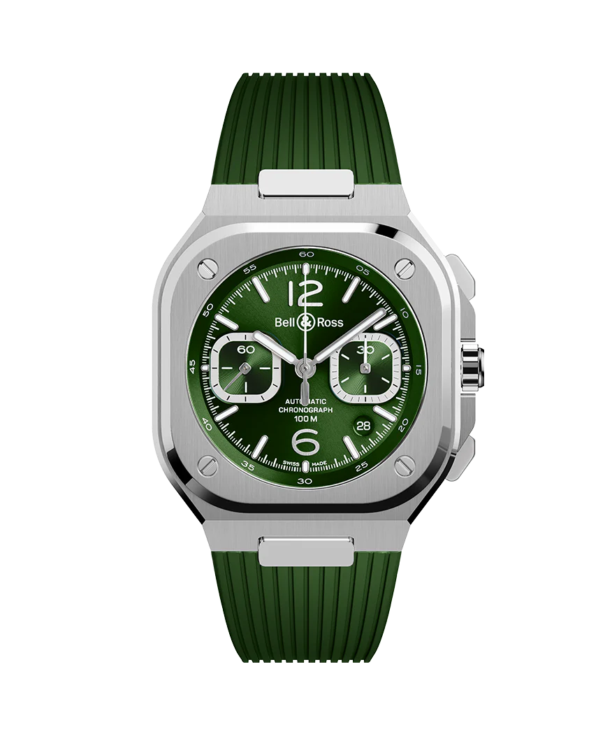 Bell & Ross BR-05 Chrono Green Steel Watch