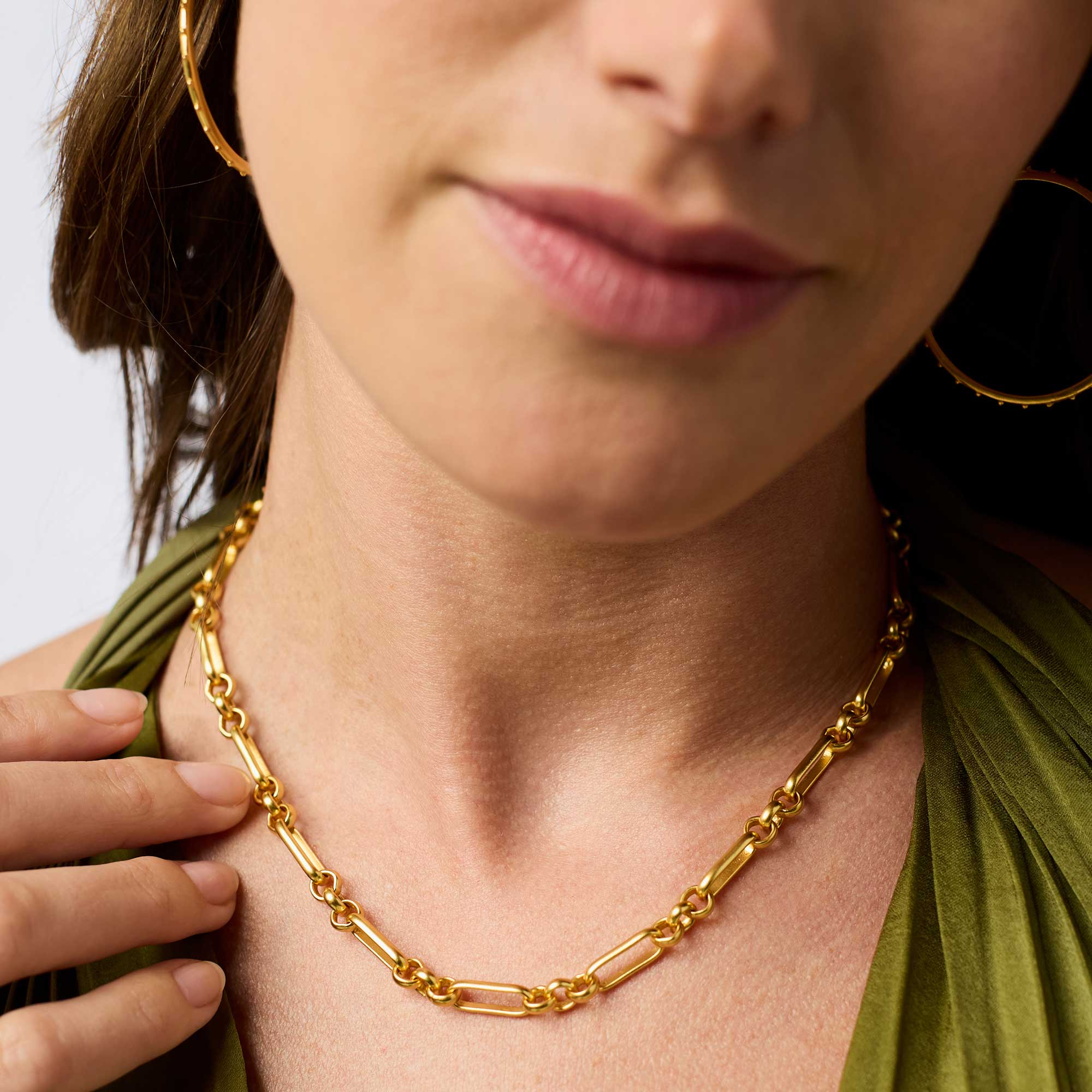 Julie Vos Colette Link Necklace, 19" Length