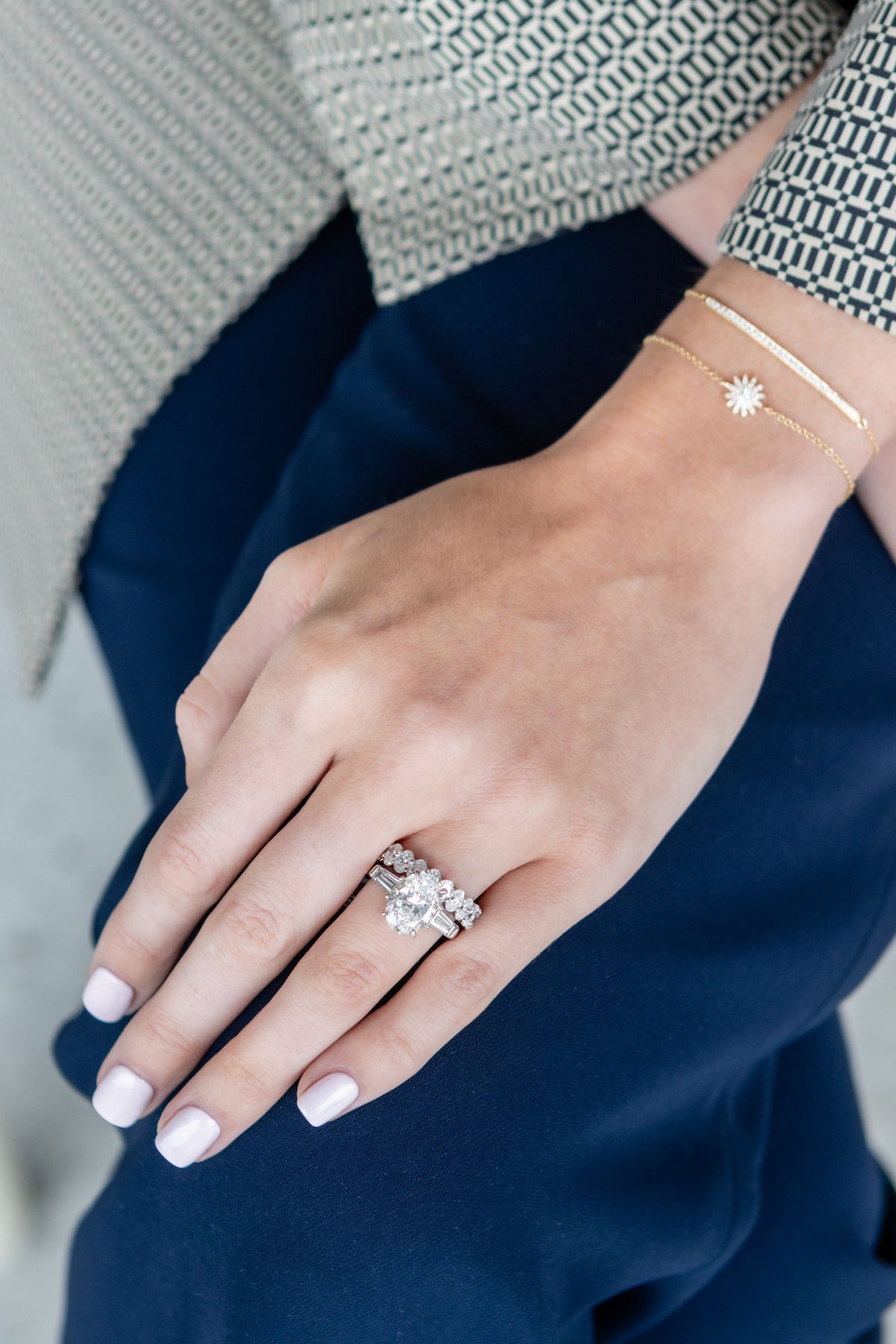 Diamond Bar Bracelet in 14K Yellow Gold