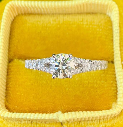Diamond ring in a yellow box