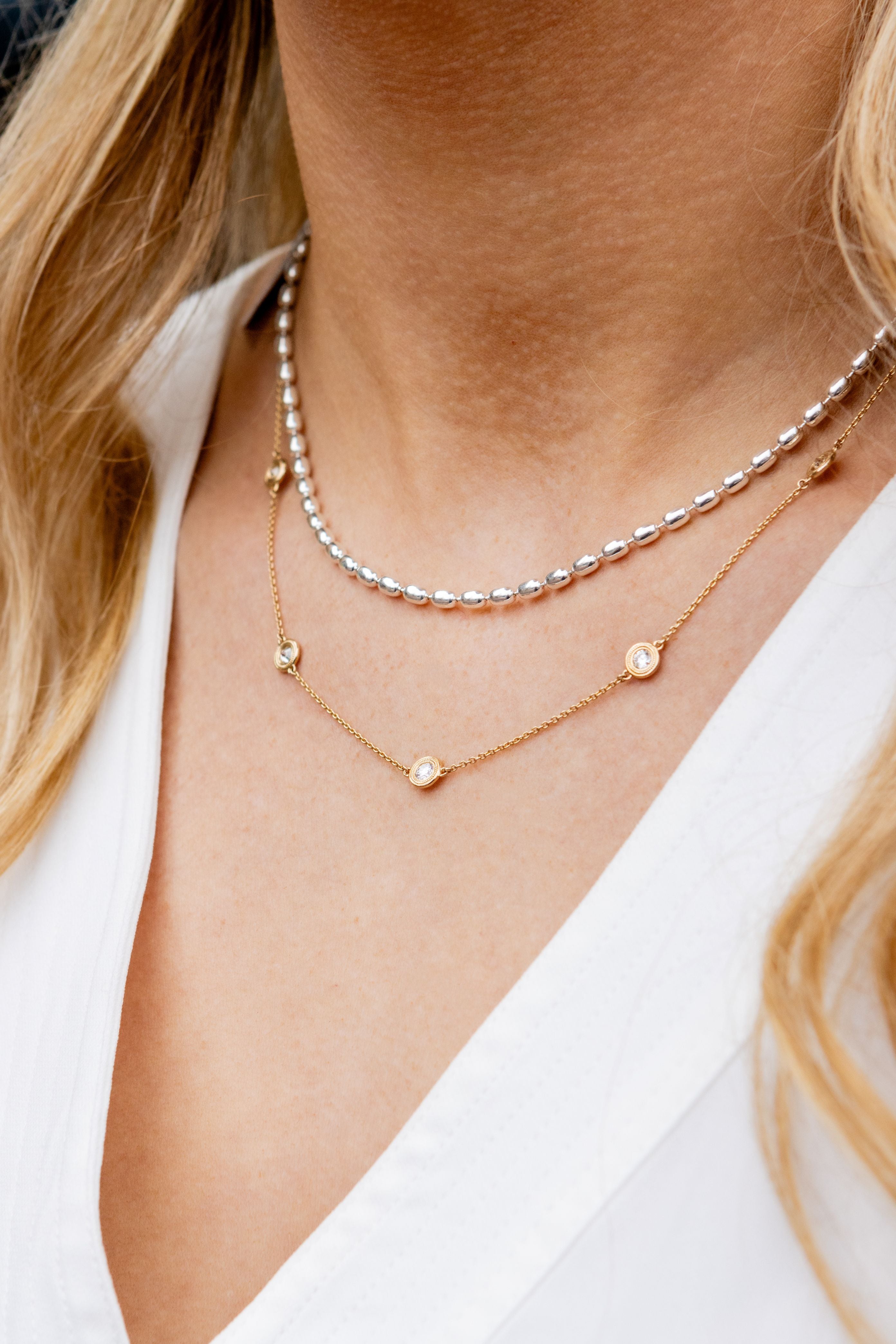 Diamonds By The Yard Necklace in 14K Yellow Gold
