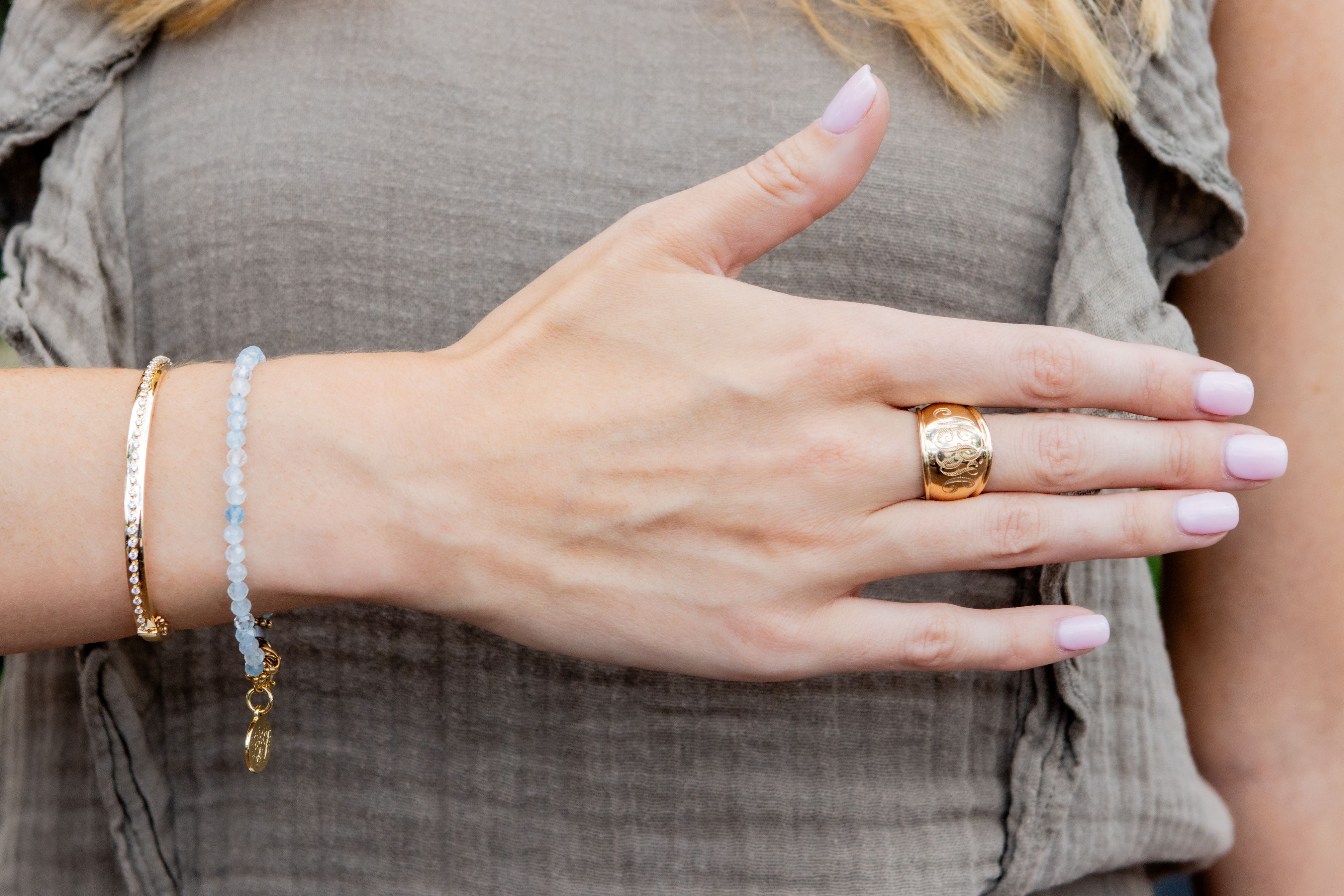 Wendy Perry Gemma Aquamarine Bracelet
