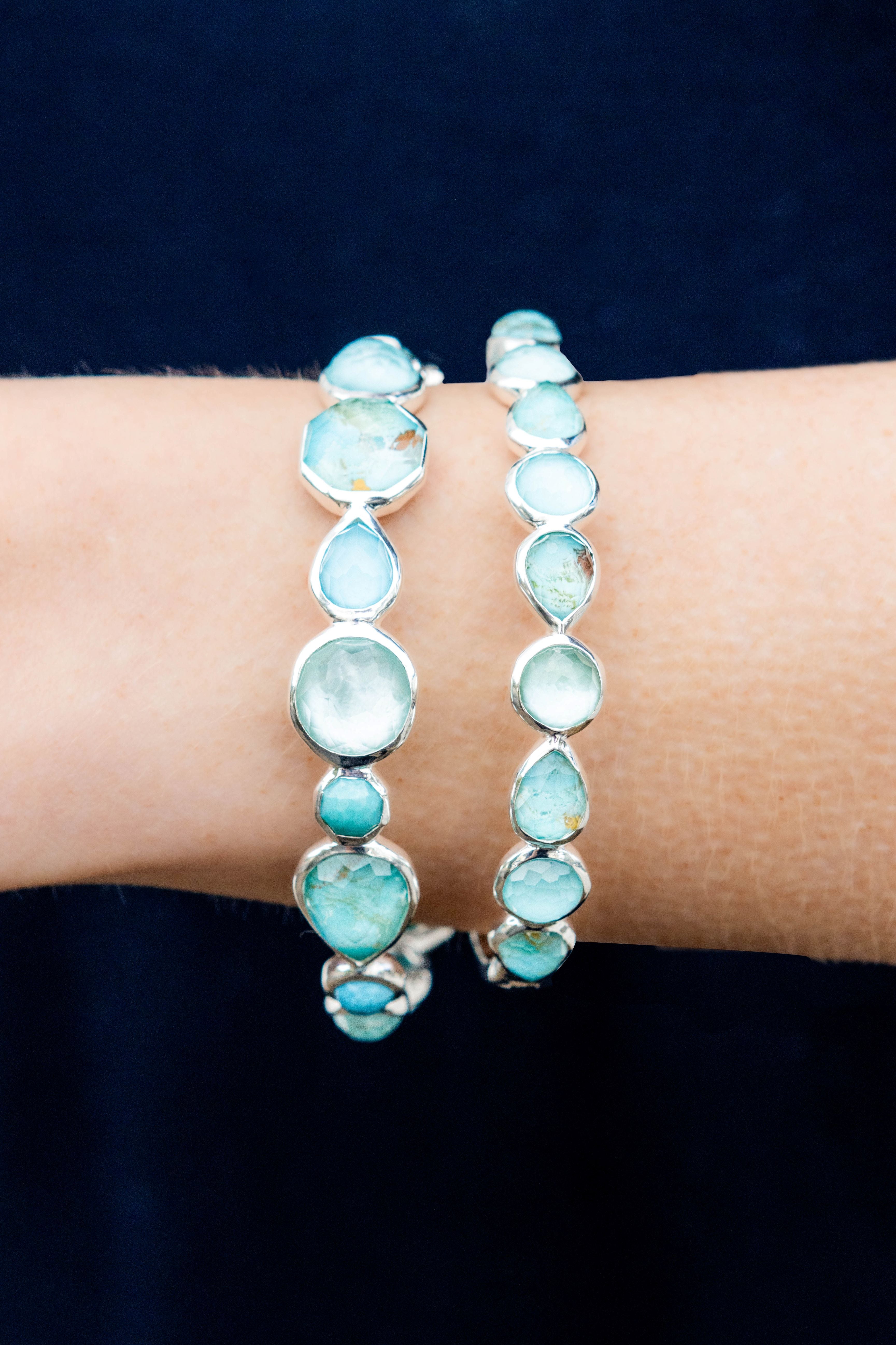 Ippolita Bailey's Exclusive Rock Candy All-Stone Hinged Bangle in Apulia