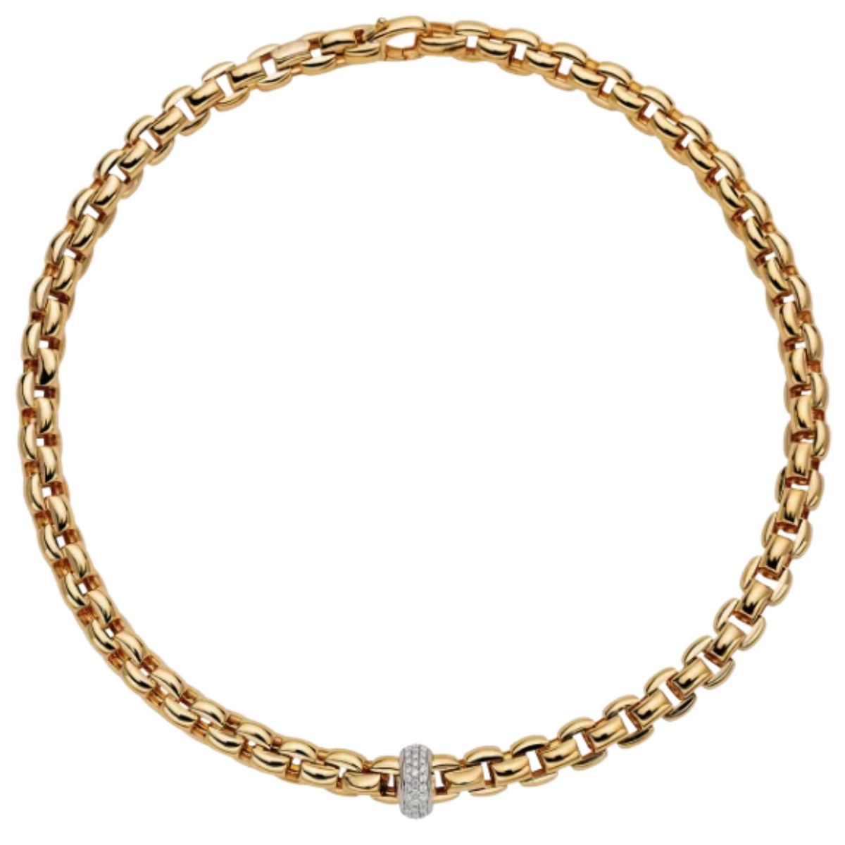 Fope Eka Necklace in 18K Yellow Gold