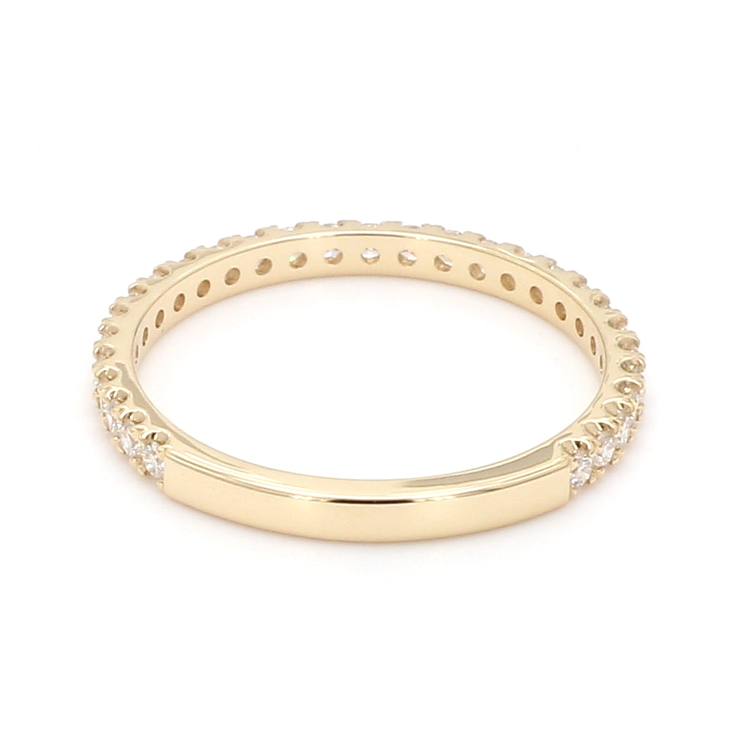 Diamond Pave Ring in 14K Yellow Gold, Size 6.5