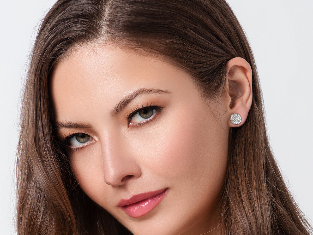 Phillips House Mini Affair Infinity Diamond Stud Earrings in 14K White Gold