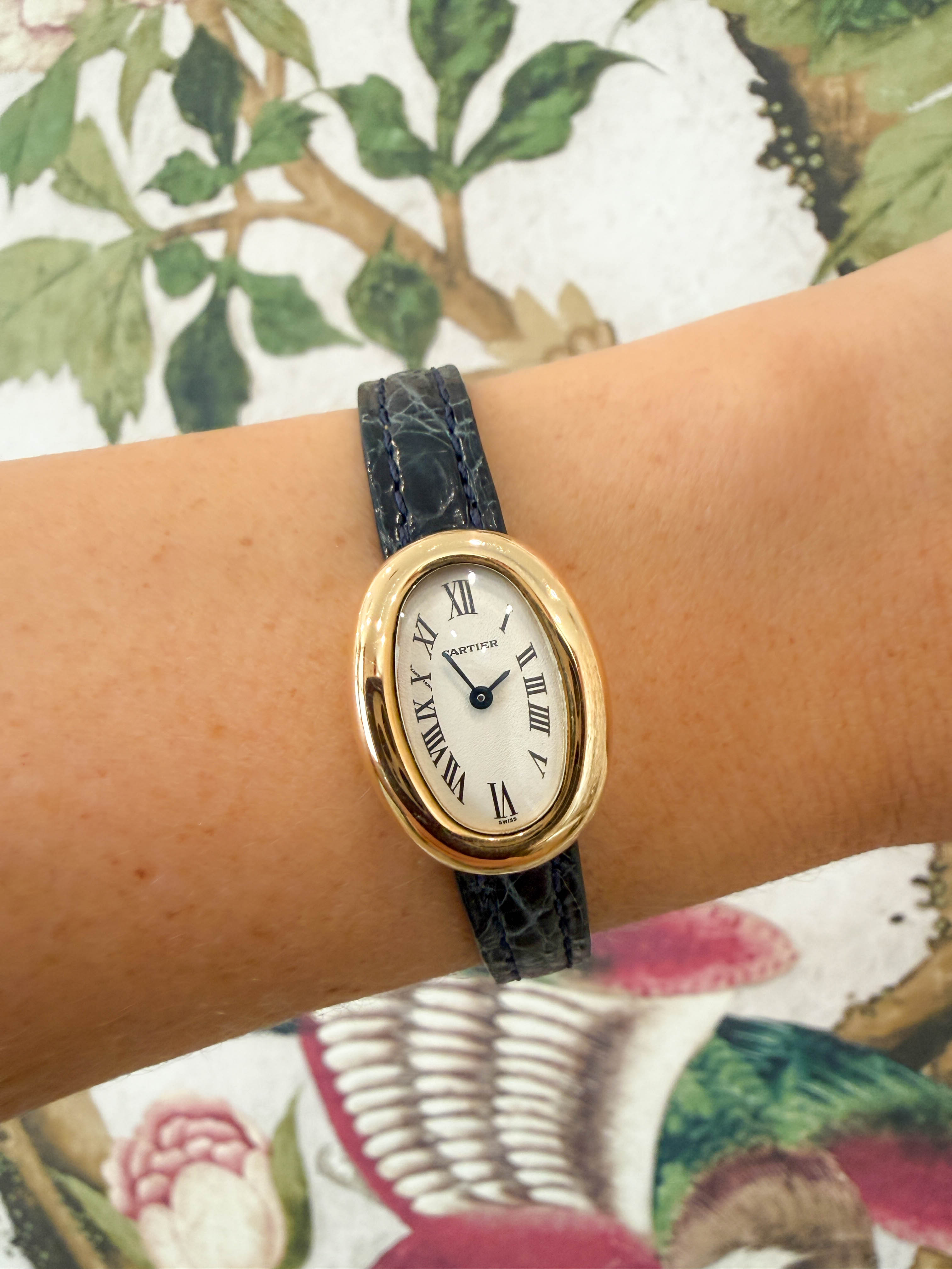 Bailey's Certified Pre-Owned Cartier Women's Baignoire Mini Watch 2368 MG271878