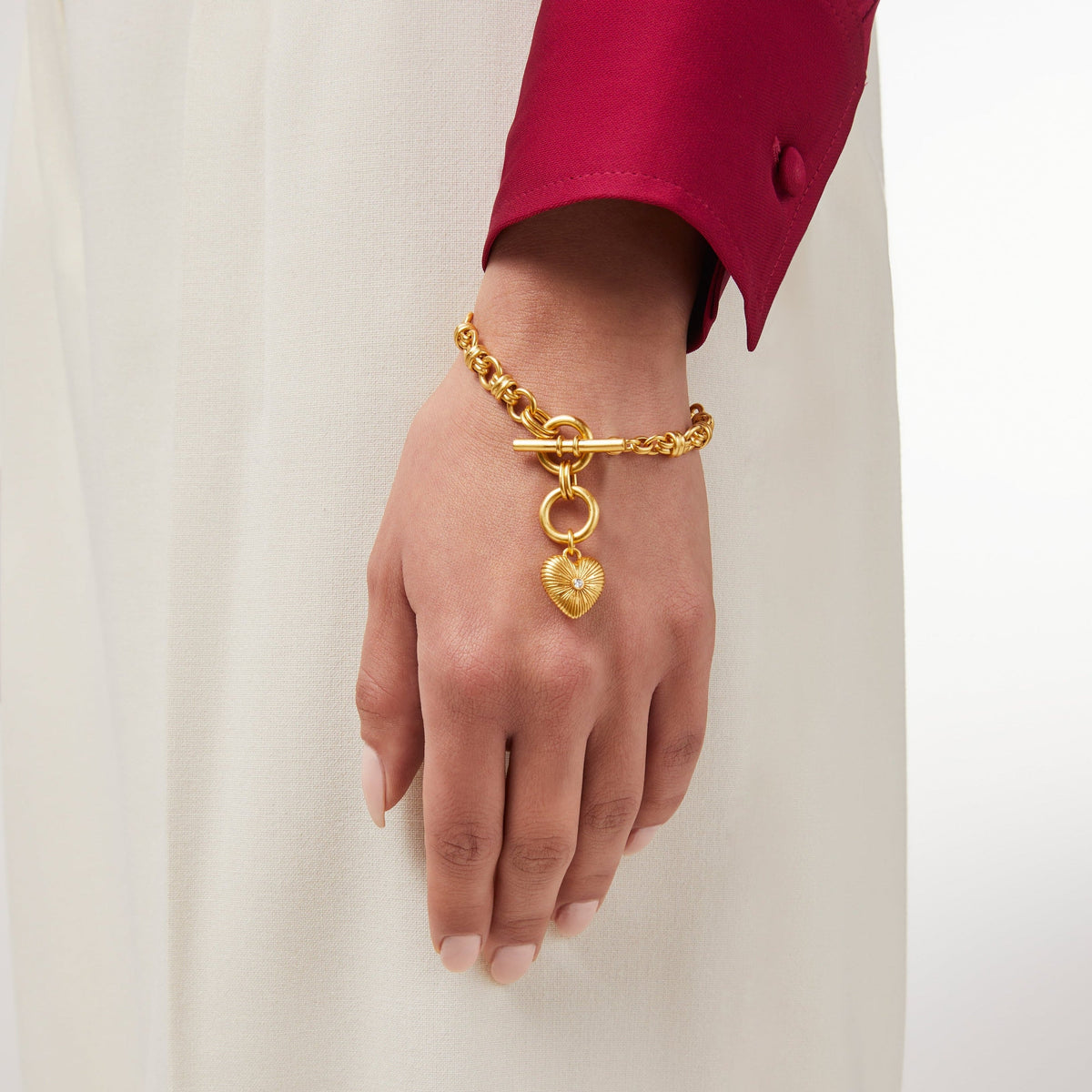 Julie Vos Esme Heart Link Bracelet