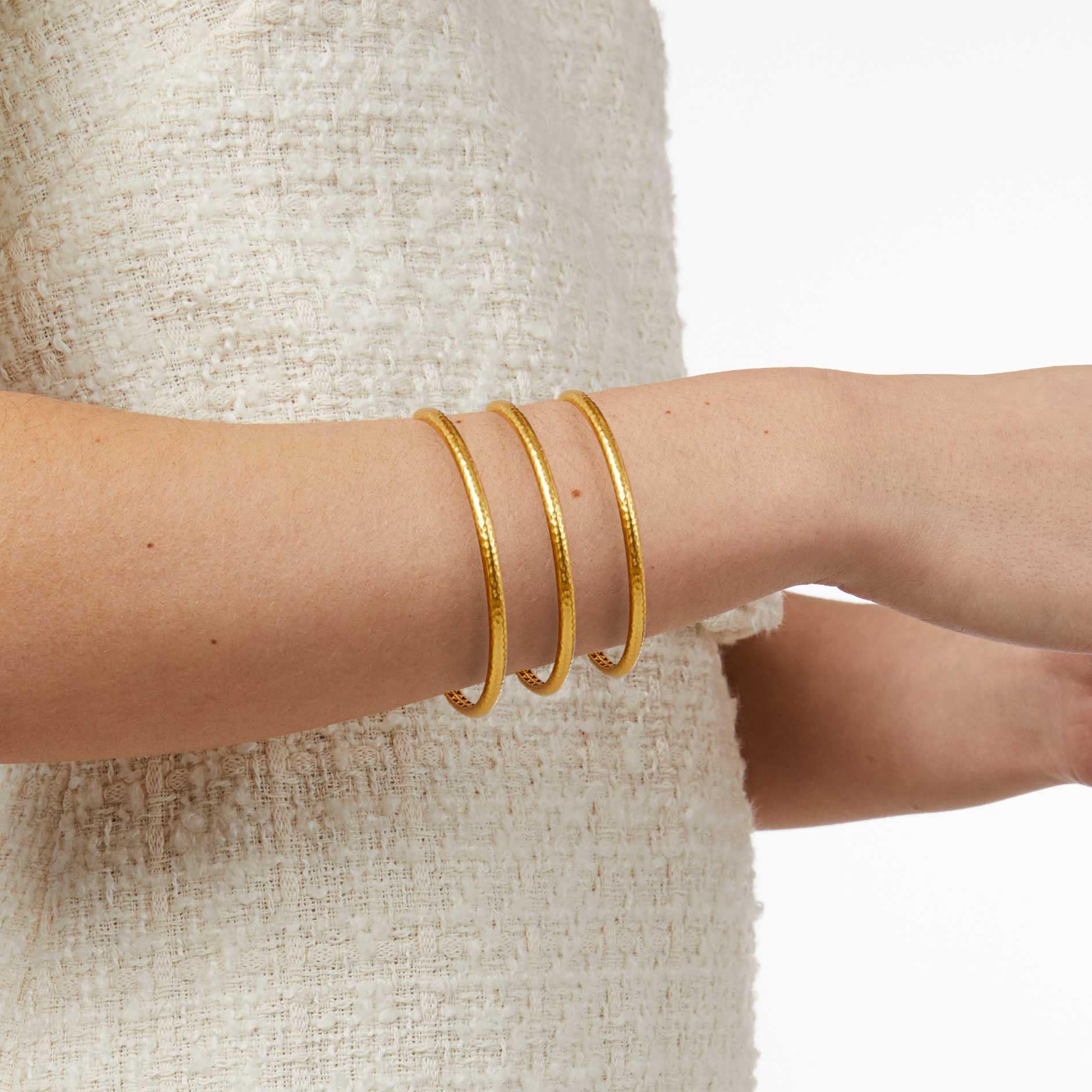 Julie Vos Havana Demi Bangle in Gold