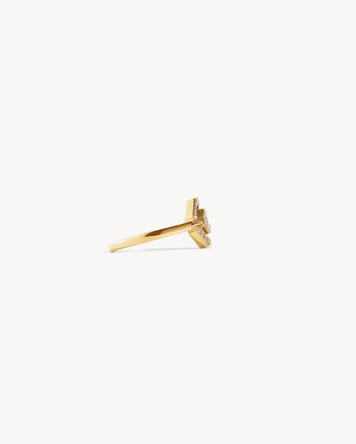 Statement Paris Mini My Way Ring in 18K Yellow Gold, Size 6