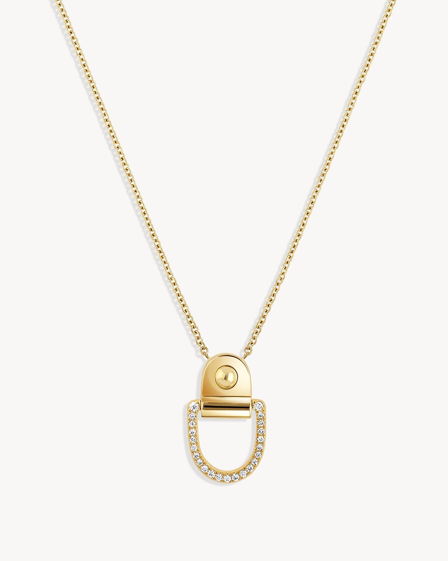 Statement Paris Rivet Necklace in 18K Yellow Gold