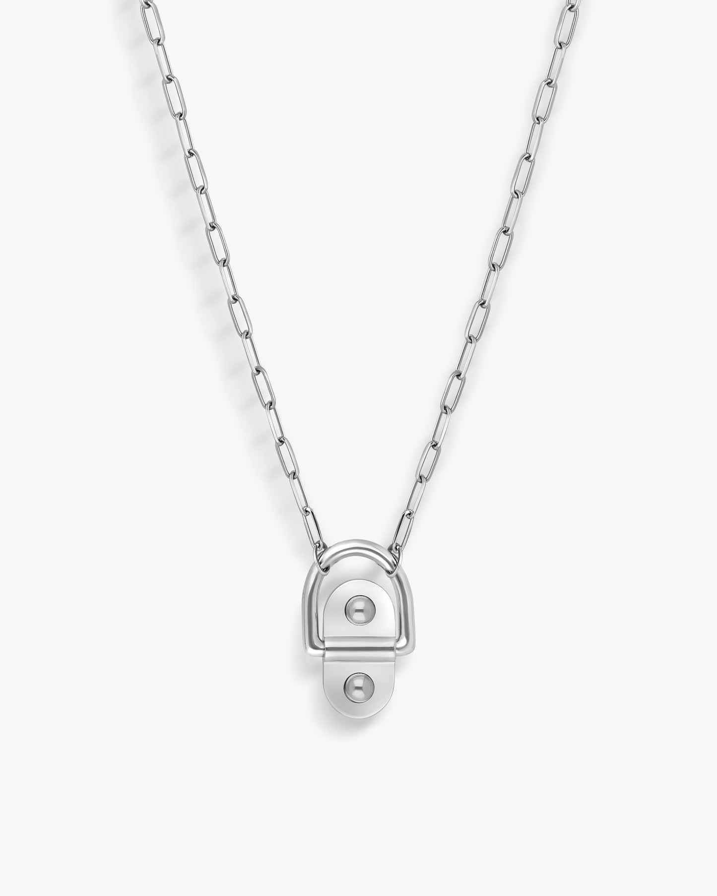 Statement Paris Rivet Necklace in Sterling Silver