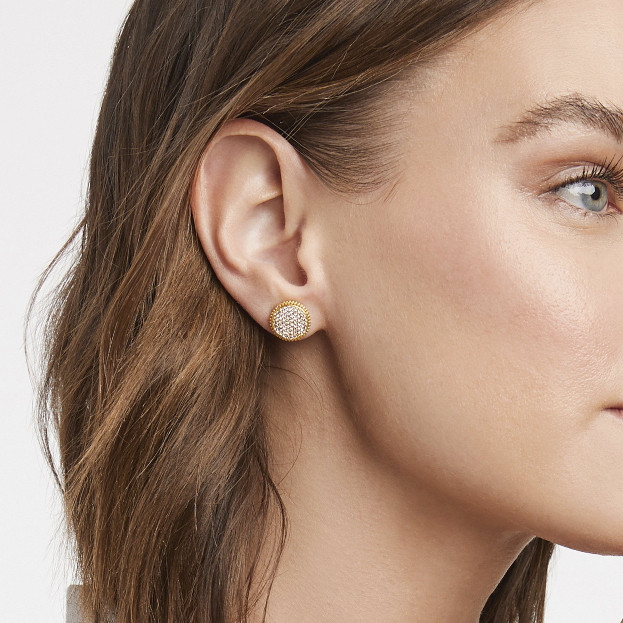 Julie Vos Fleur De Lis Stud Earrings