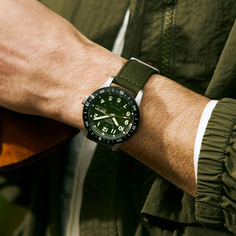 Seiko 5 Sport Khaki Green Dial Watch HDB008