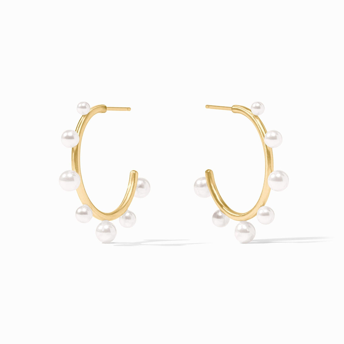 Julie Vos Medium Hydra Hoops in Pearl