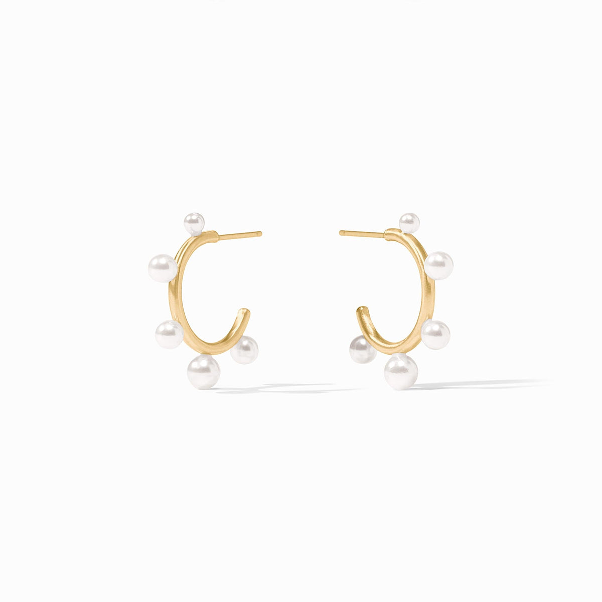 Julie Vos Small Hydra Hoops in Pearl