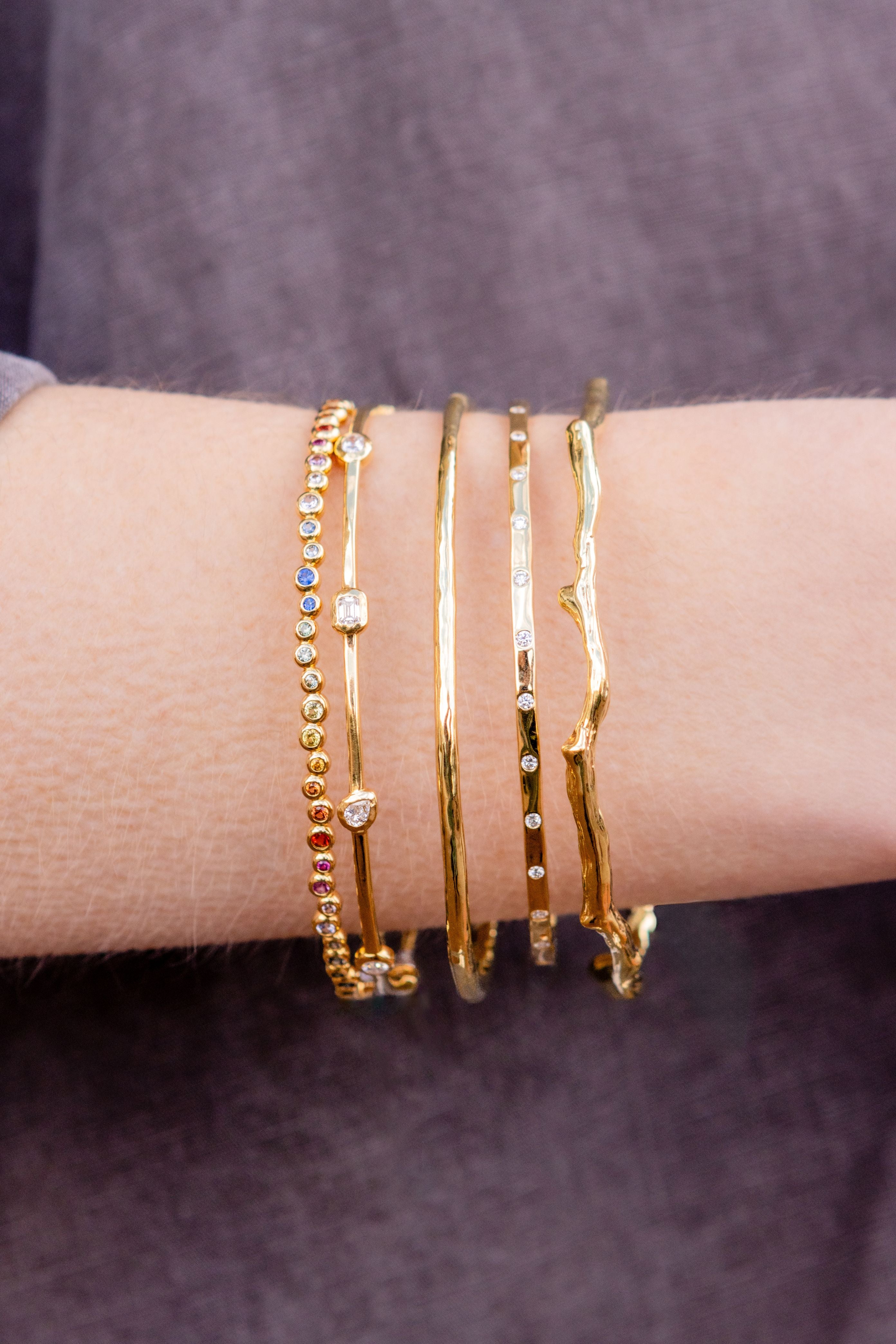 Ippolita Glamazon Reef Bangle in 18K Yellow Gold