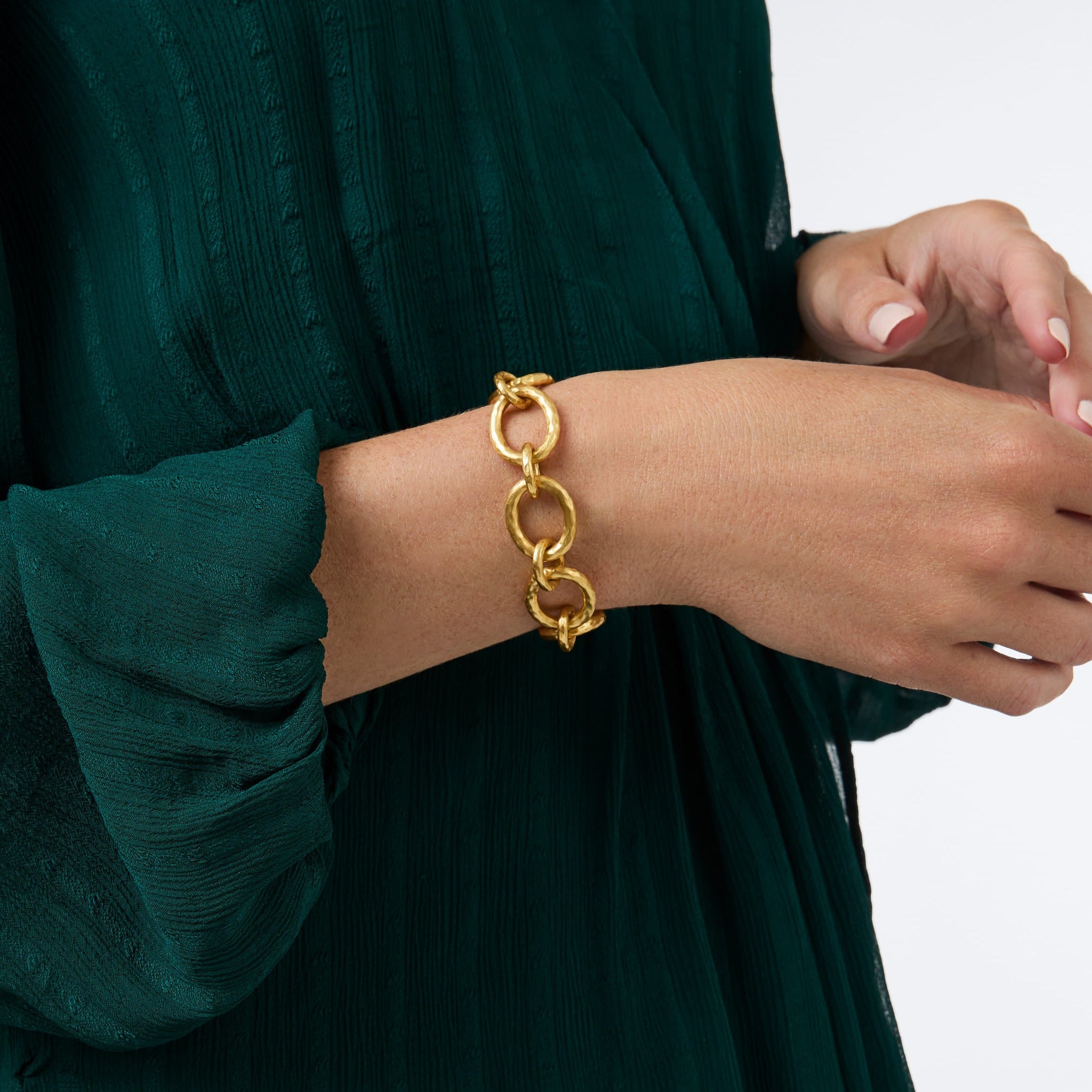 Julie Vos Catalina Demi Link Bracelet in Yellow Gold