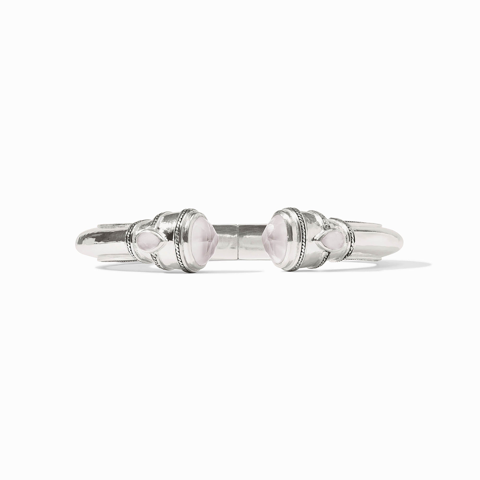 Julie Vos Cannes Demi Cuff in Iridescent Clear Crystal