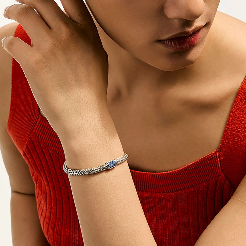 John Hardy Sapphire Icon Bracelet in Sterling Silver