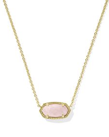 Kendra Scott Elisa Necklace in Rose Quartz