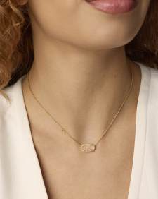 Kendra Scott Elisa Necklace in Rose Quartz