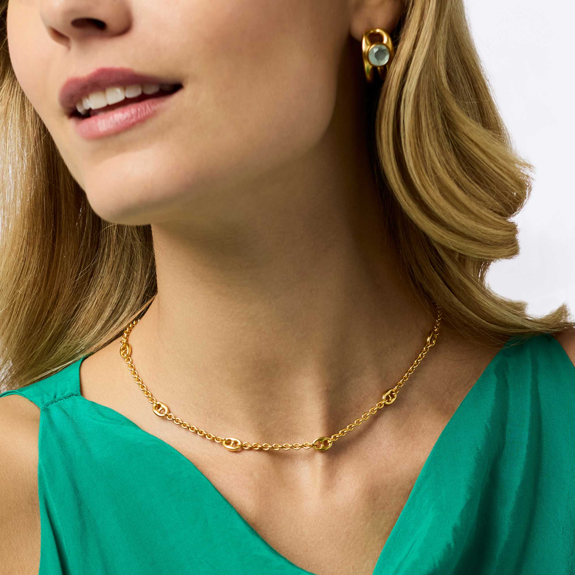 Julie Vos Laguna Delicate Station Necklace, 17.5" Length