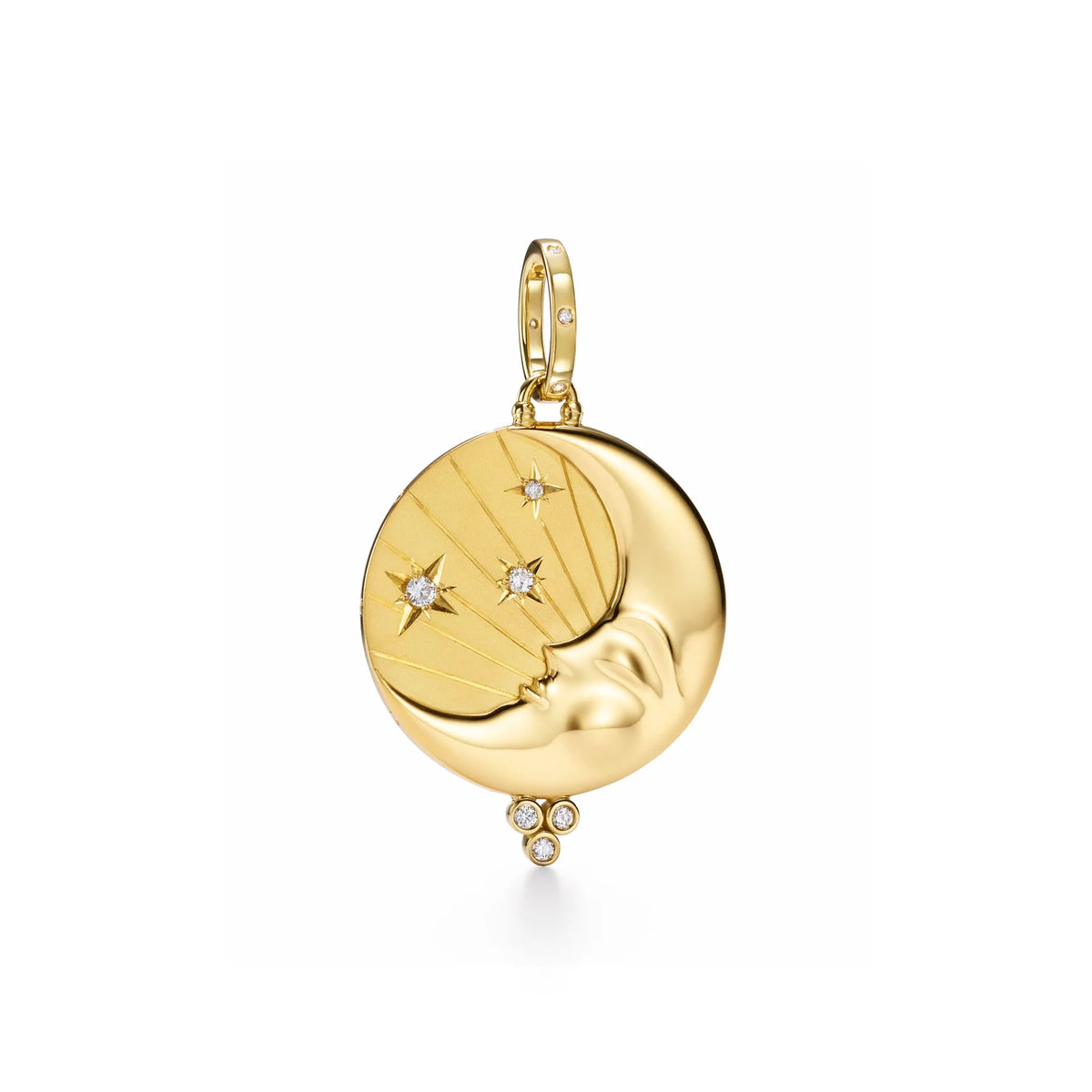 Temple St. Clair Large Luna Pendant in 18K Yellow Gold