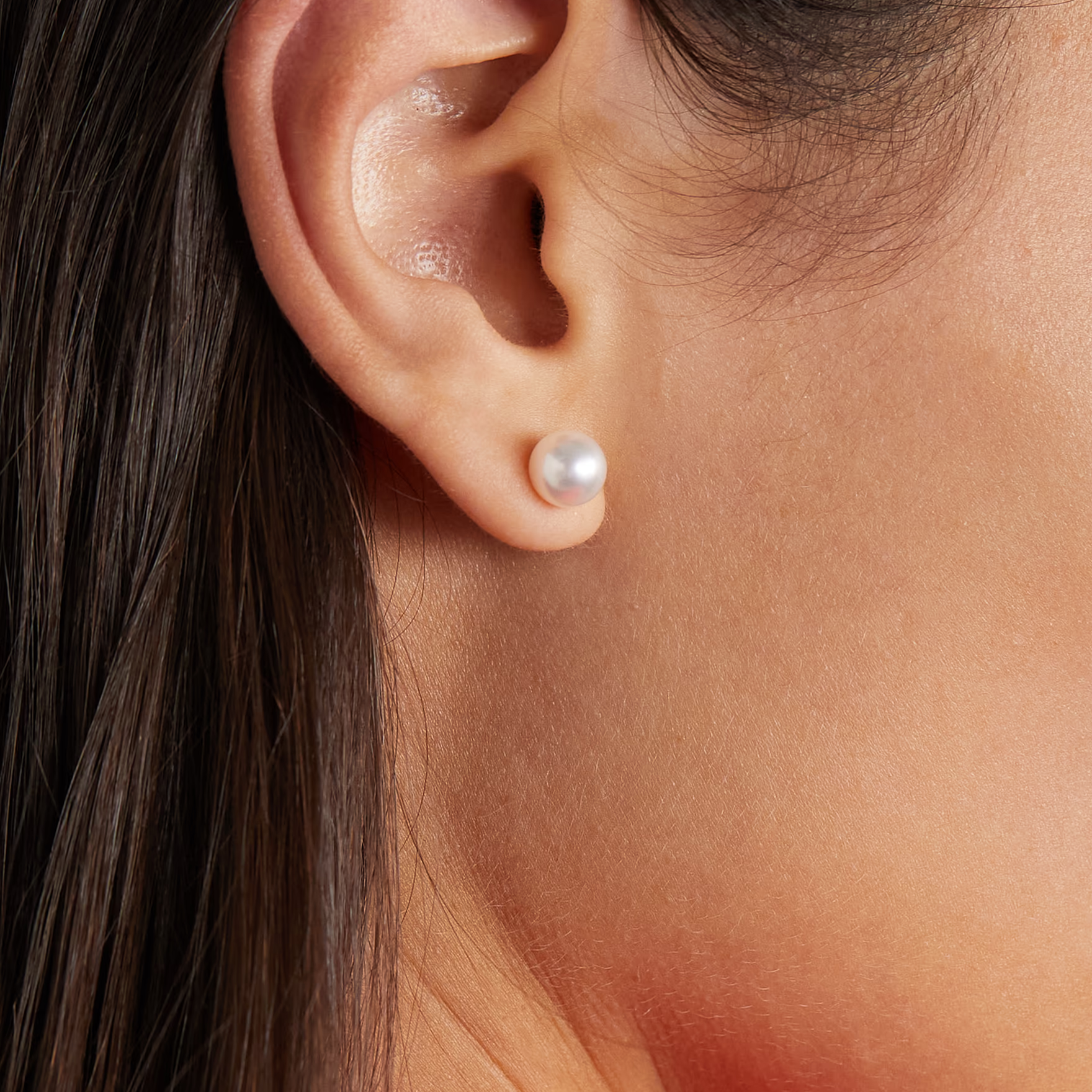 Mikimoto A Akoya Cultured Pearl Stud Earrings in 18K White Gold, 7-7.5MM