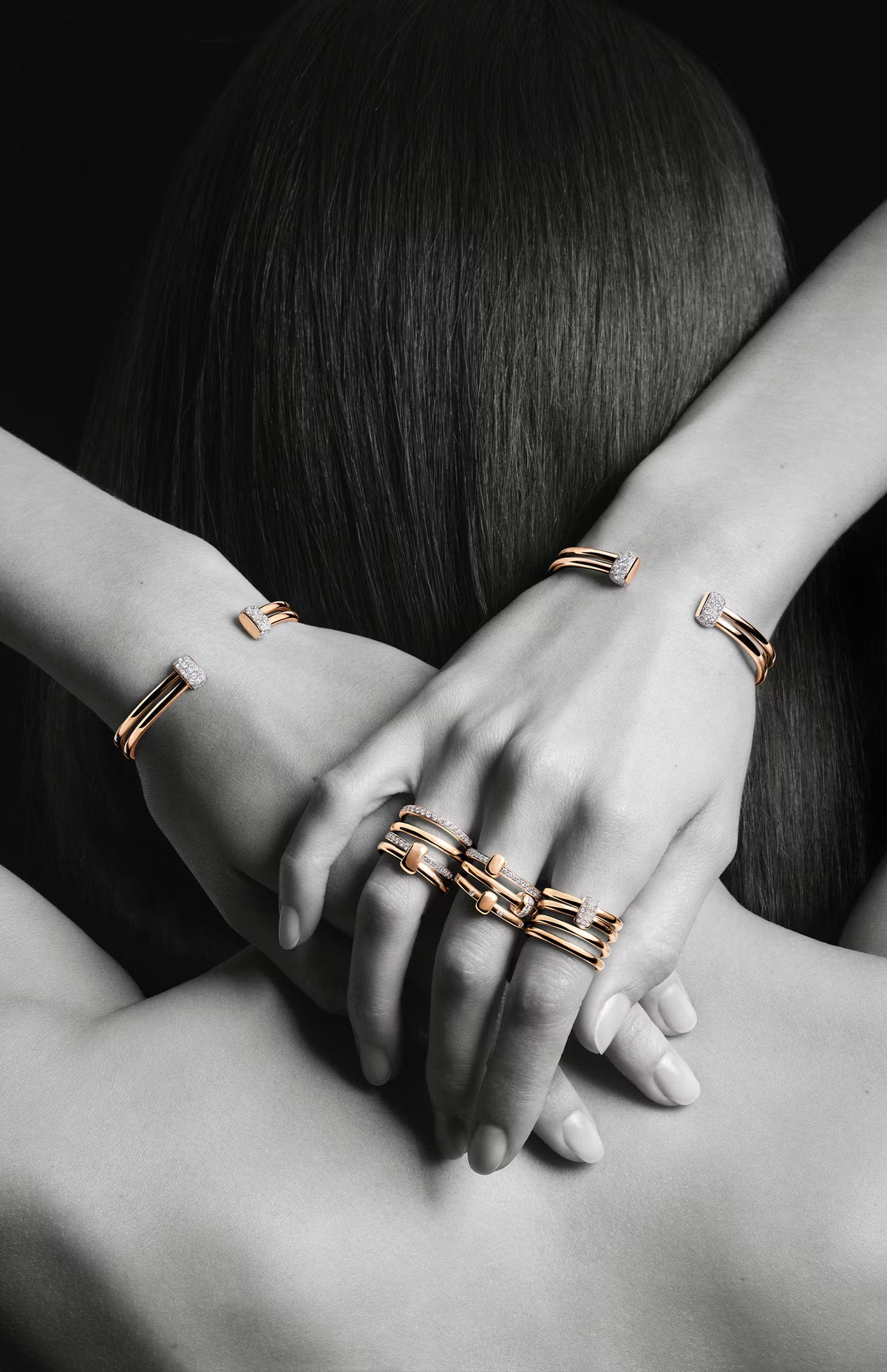 Pomellato Diamond Together Bracelet in 18K Rose Gold