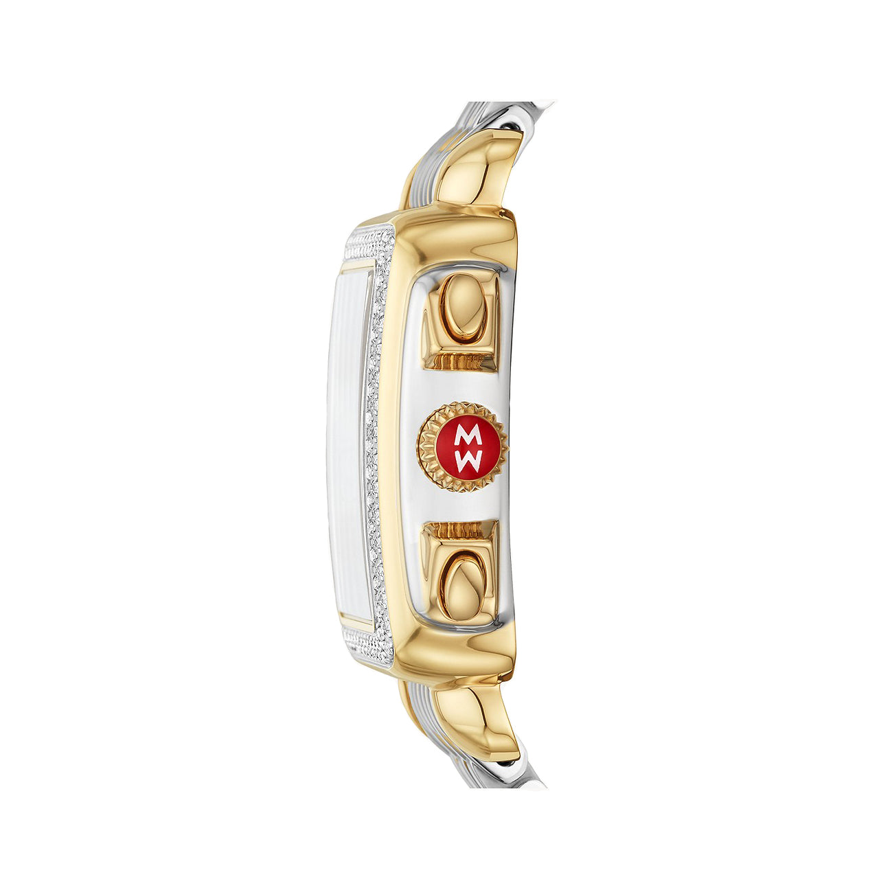 Michele Deco Two-Tone 18K Gold-Plated Diamond Watch