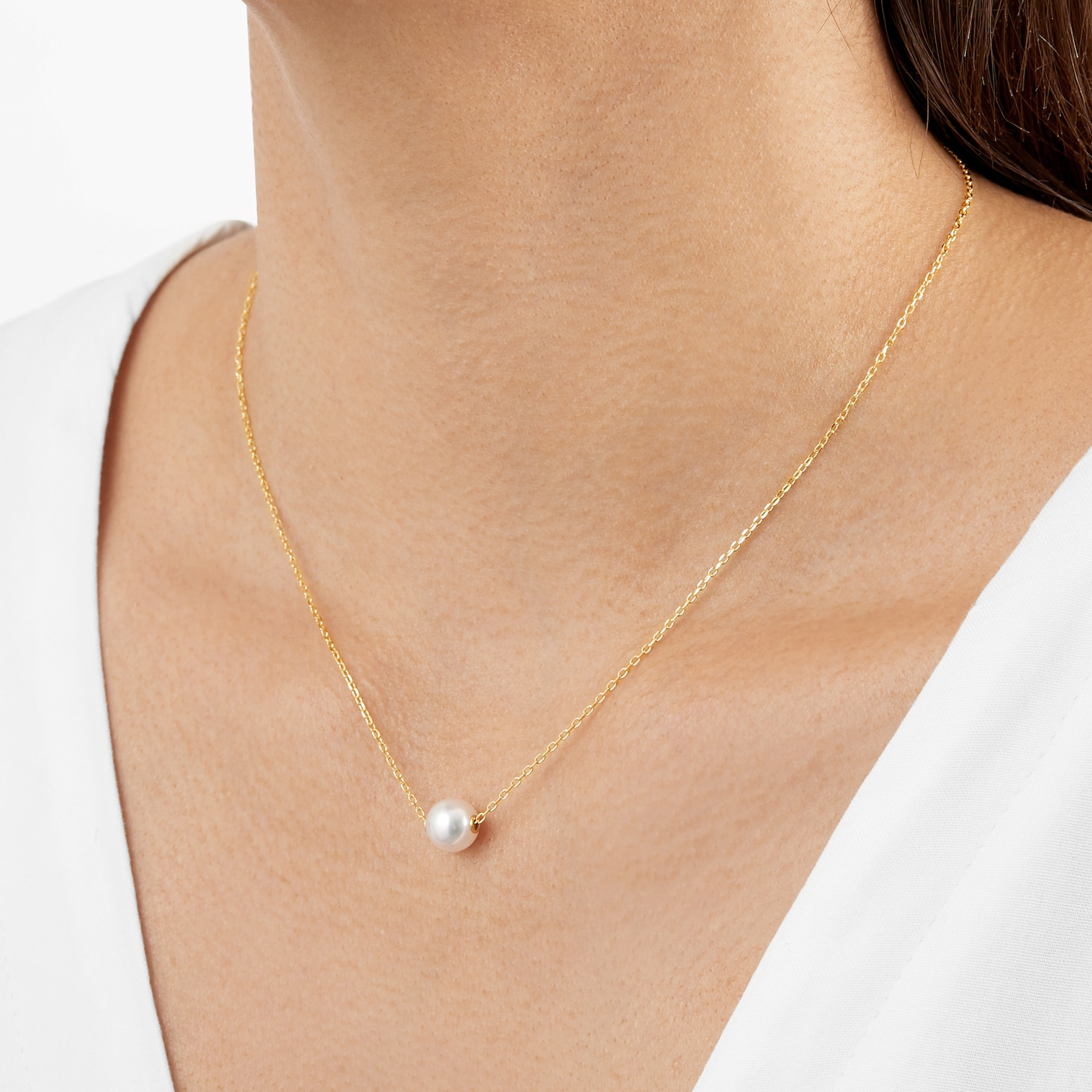 Mikimoto A+ Akoya Cultured Pearl Pendant Necklace in 18K Yellow Gold, 8MM