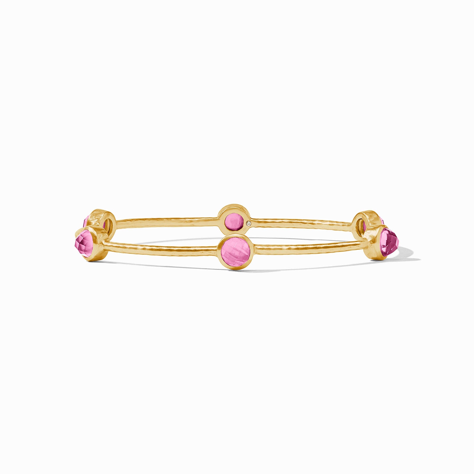 Julie Vos Milano Luxe Bangle in Iridescent Tourmaline Pink, Size M