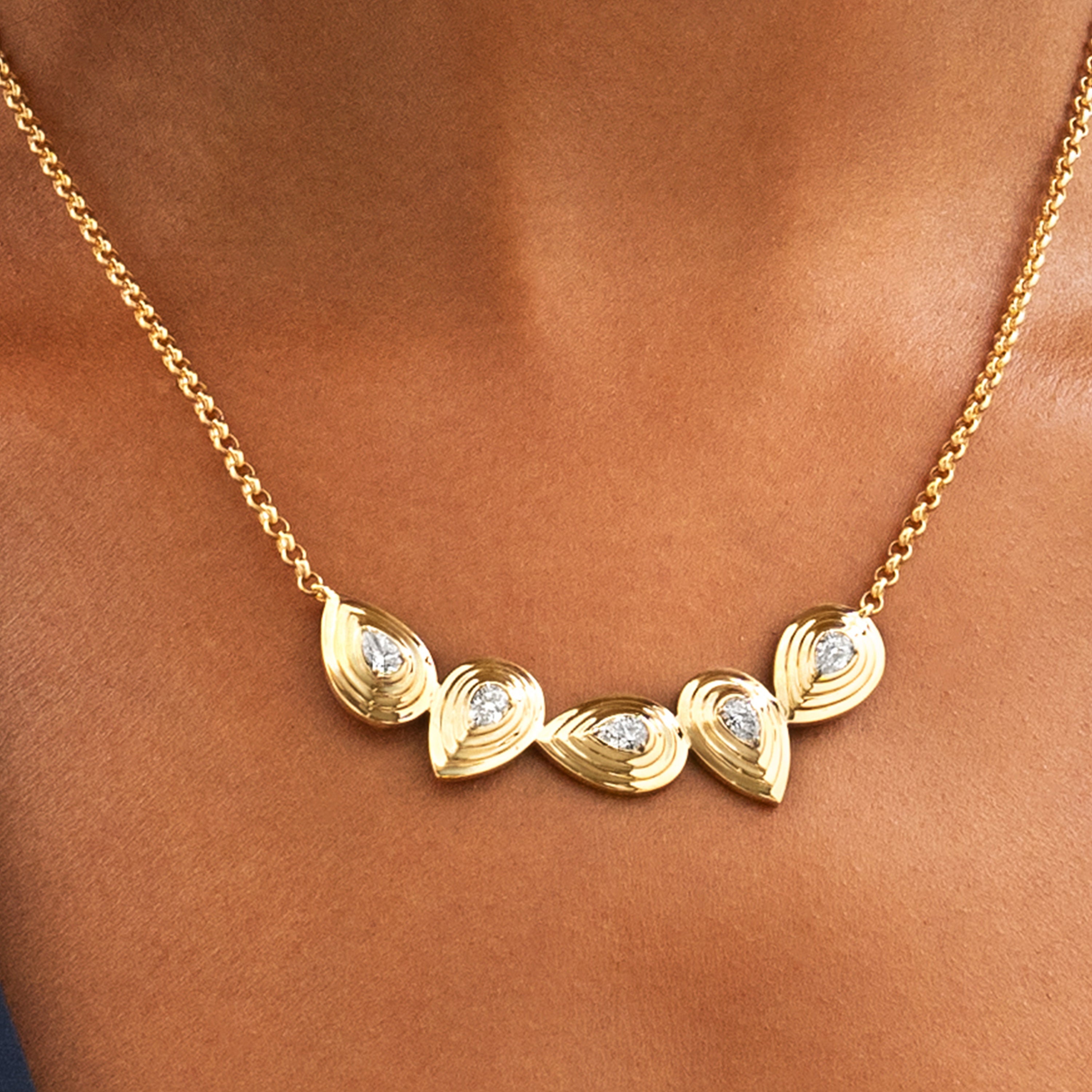Phillips House Pear Diamond Layered Necklace