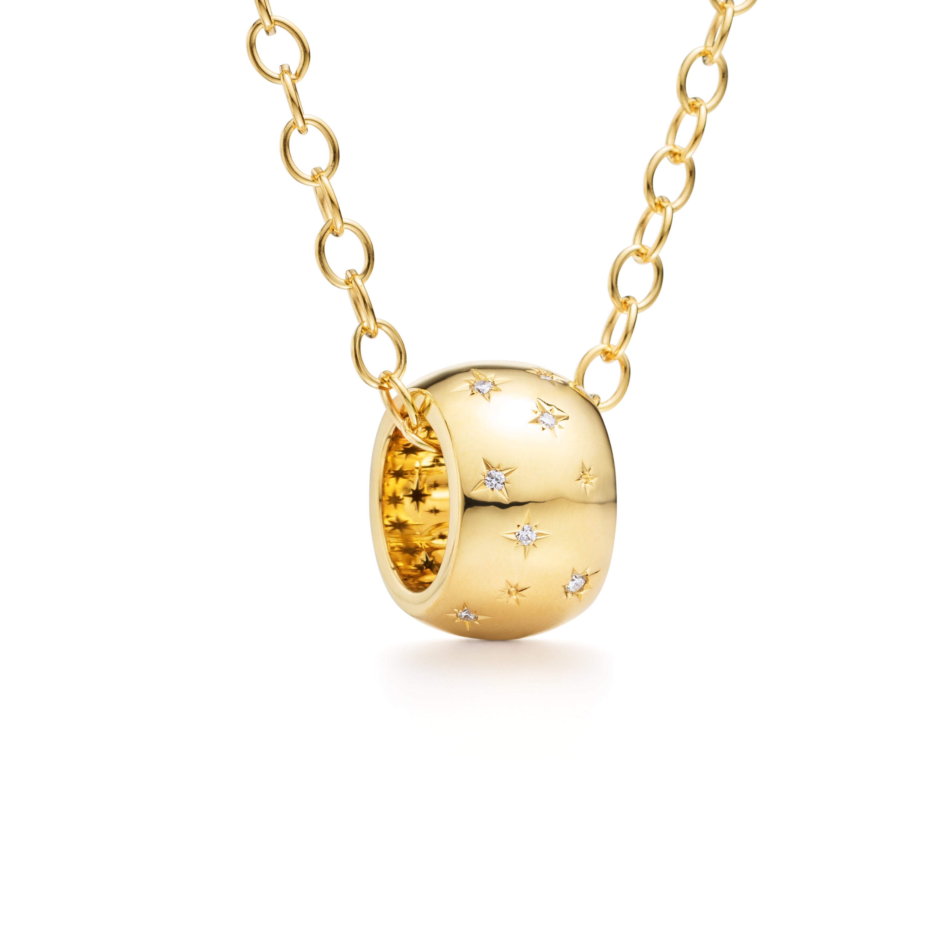 Temple St. Clair Cosmos Necklace in 18K Yellow Gold