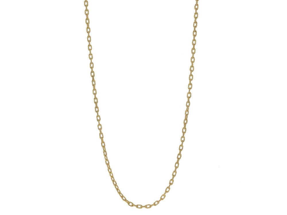 Elizabeth Locke Small Hammered Oval Link Necklace