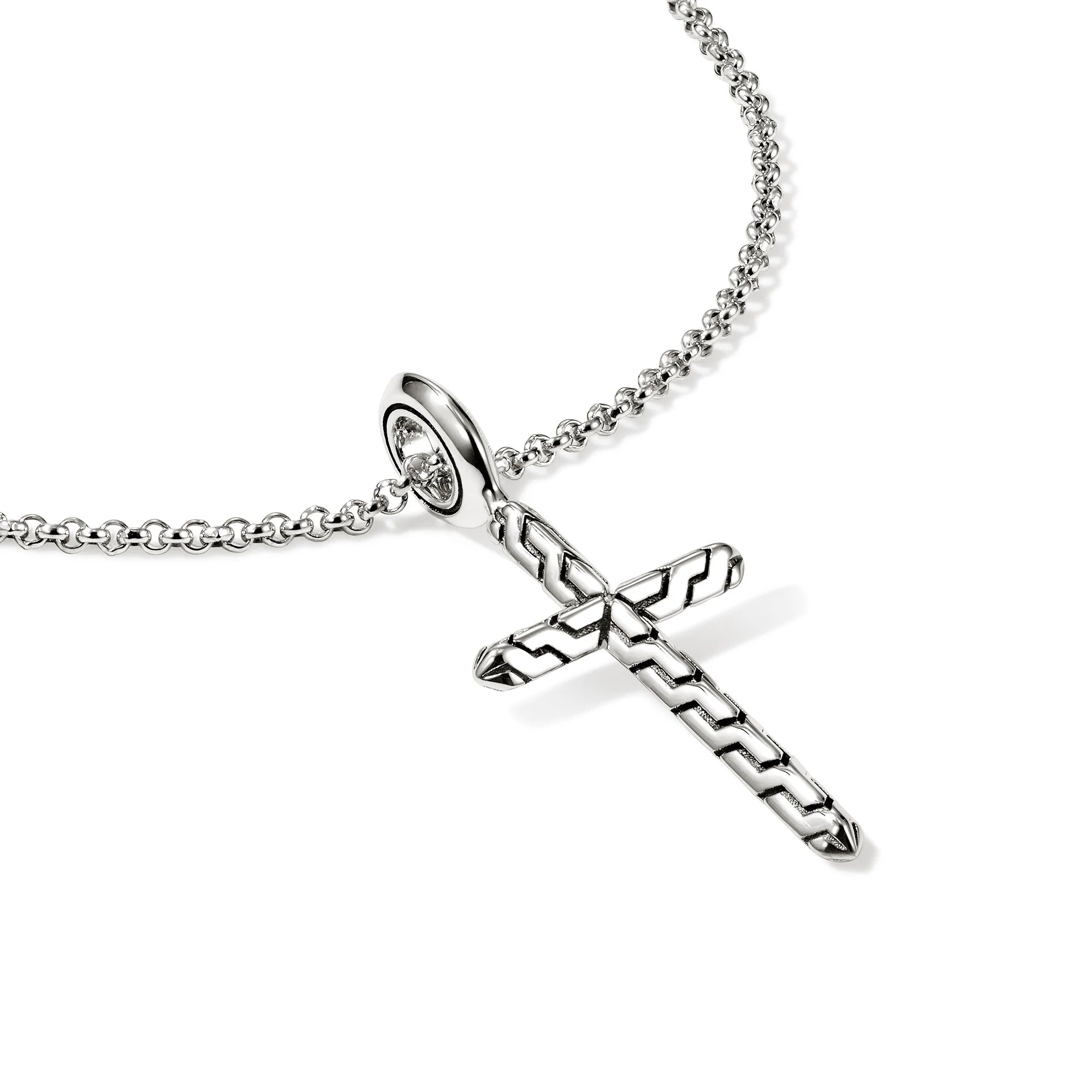 John Hardy Cross Essential Necklace in Sterling Silver