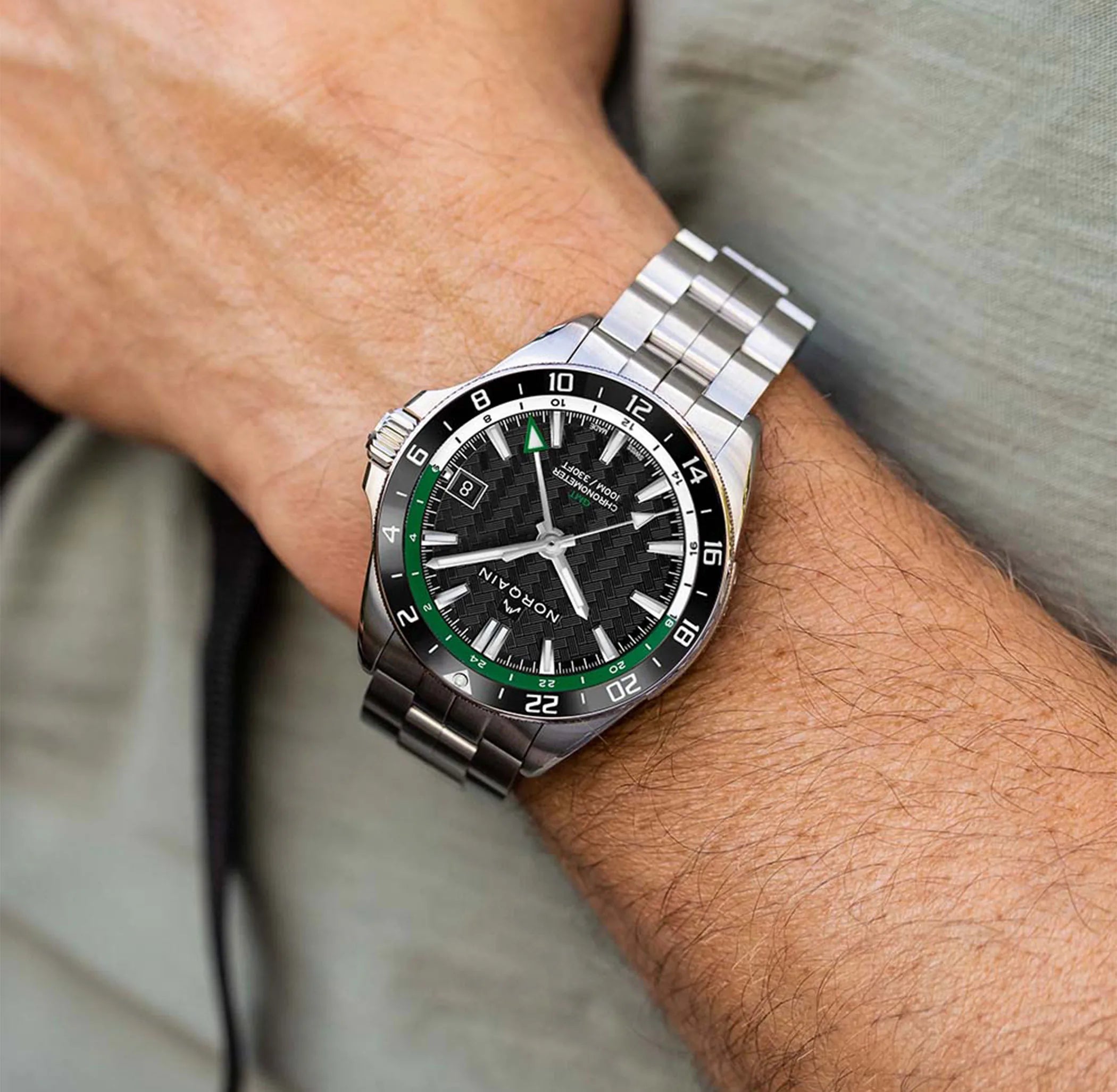 NORQAIN Adventure NEVEREST GMT Watch 41MM NN1100SC1CG/BE111/150SSG