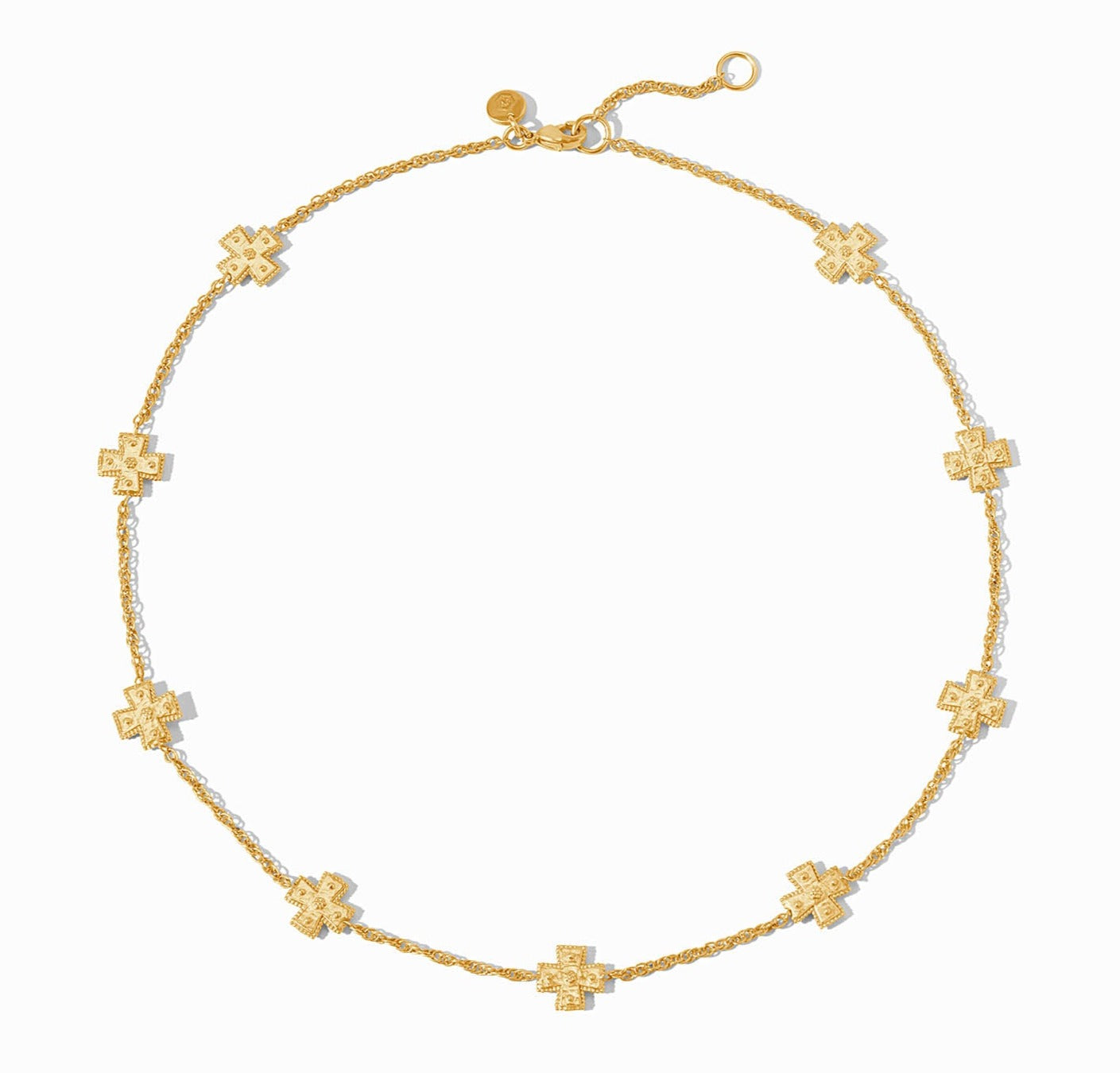 Julie Vos Malta Canterbury Delicate Station Necklace