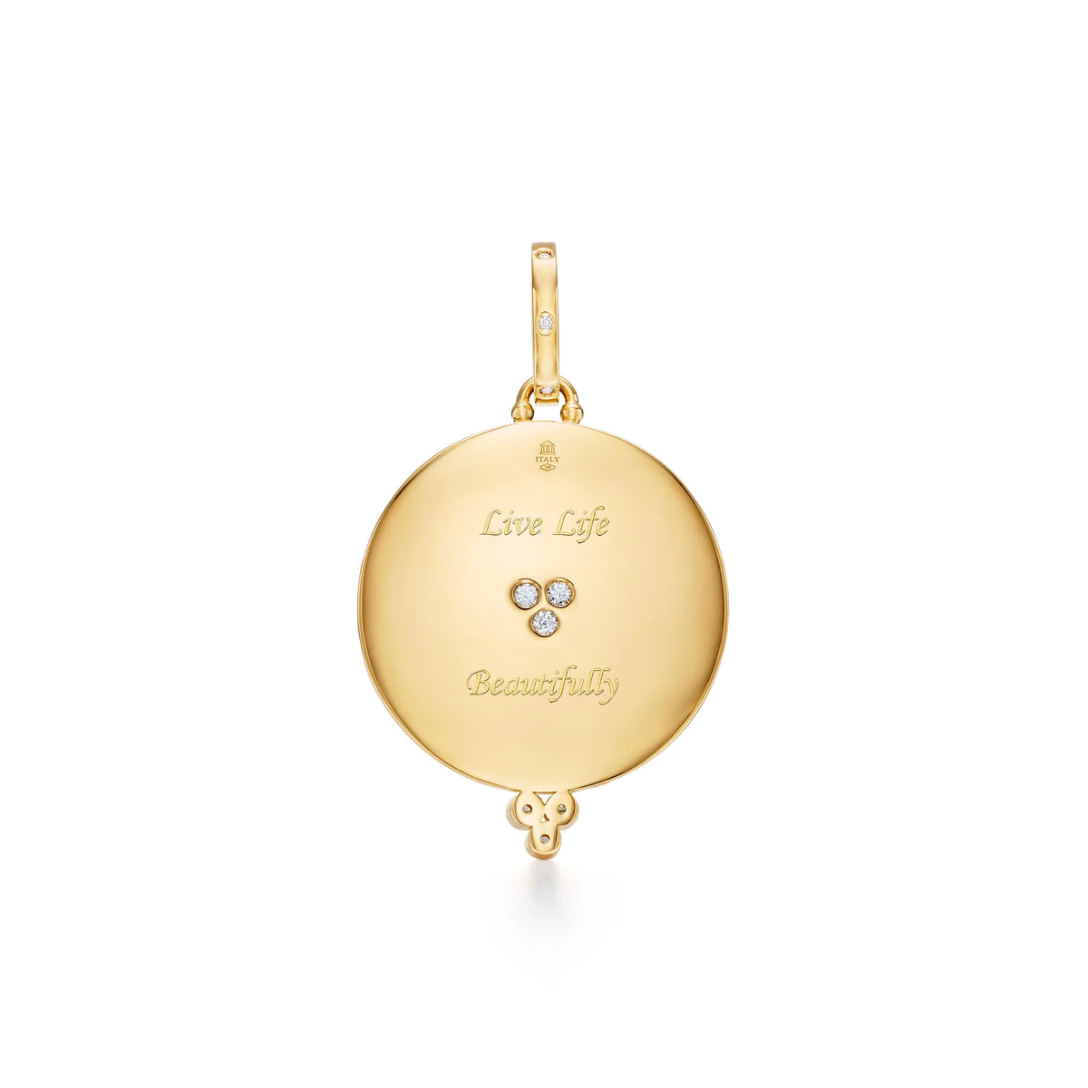 Temple St. Clair Large Luna Pendant in 18K Yellow Gold