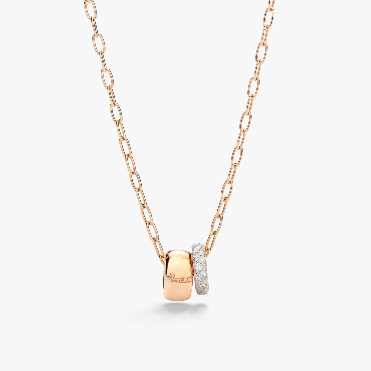 Pomellato Diamond Iconica Pendant Necklace in 18K Rose Gold