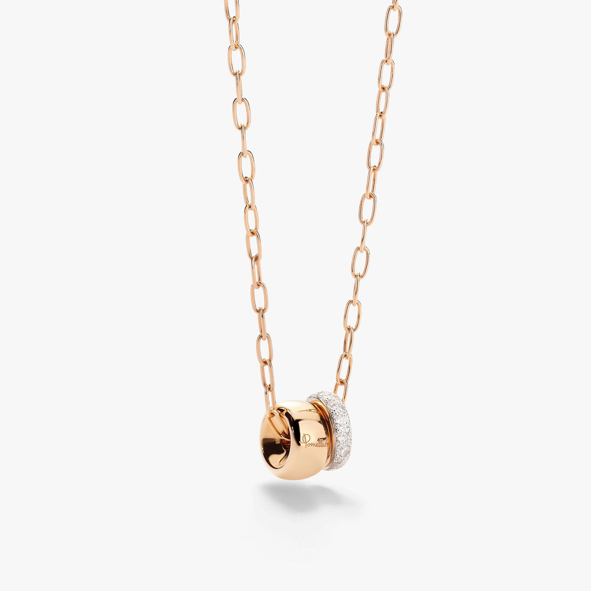 Pomellato Diamond Iconica Pendant Necklace in 18K Rose Gold