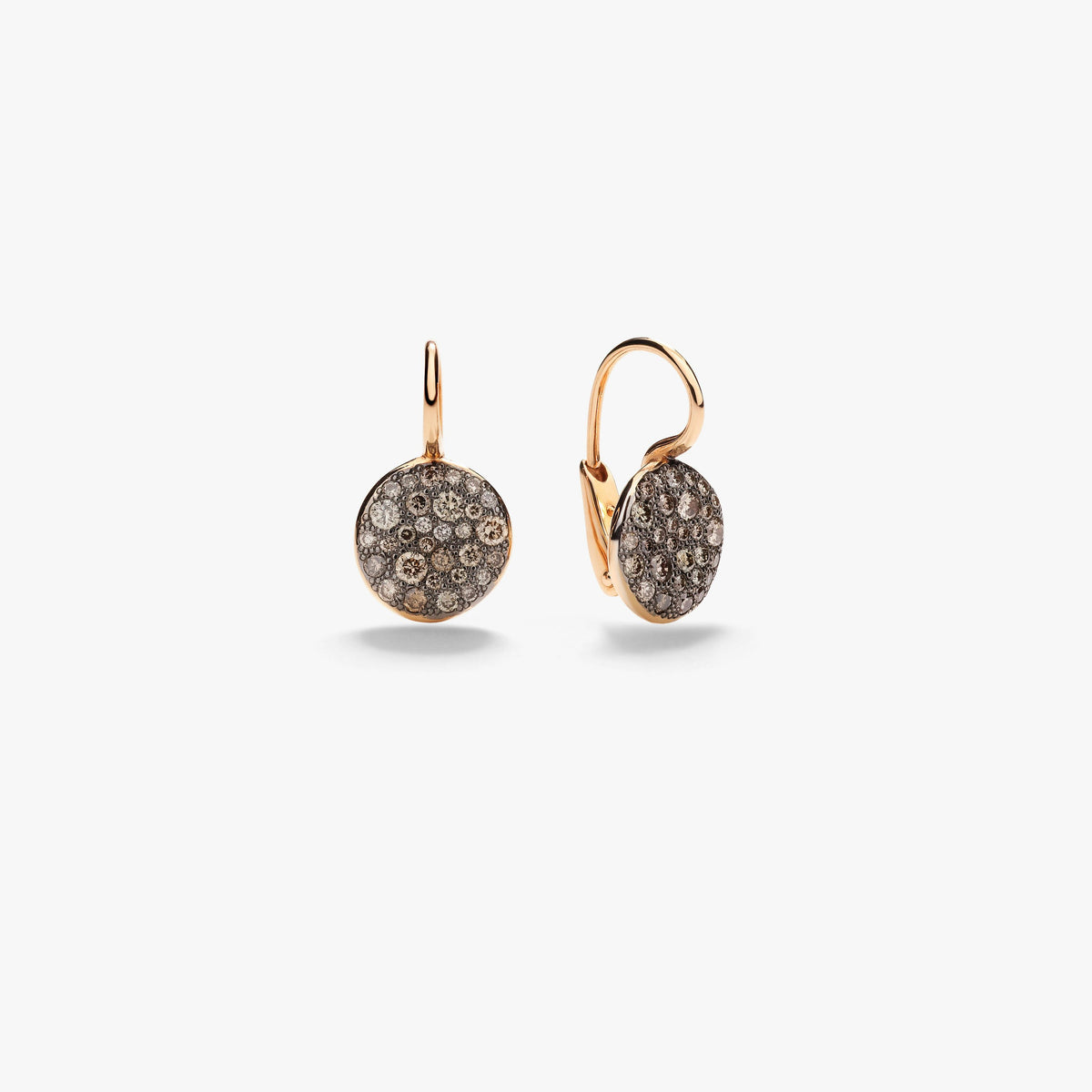 Pomellato Brown Diamond Sabbia Earrings in 18K Rose Gold