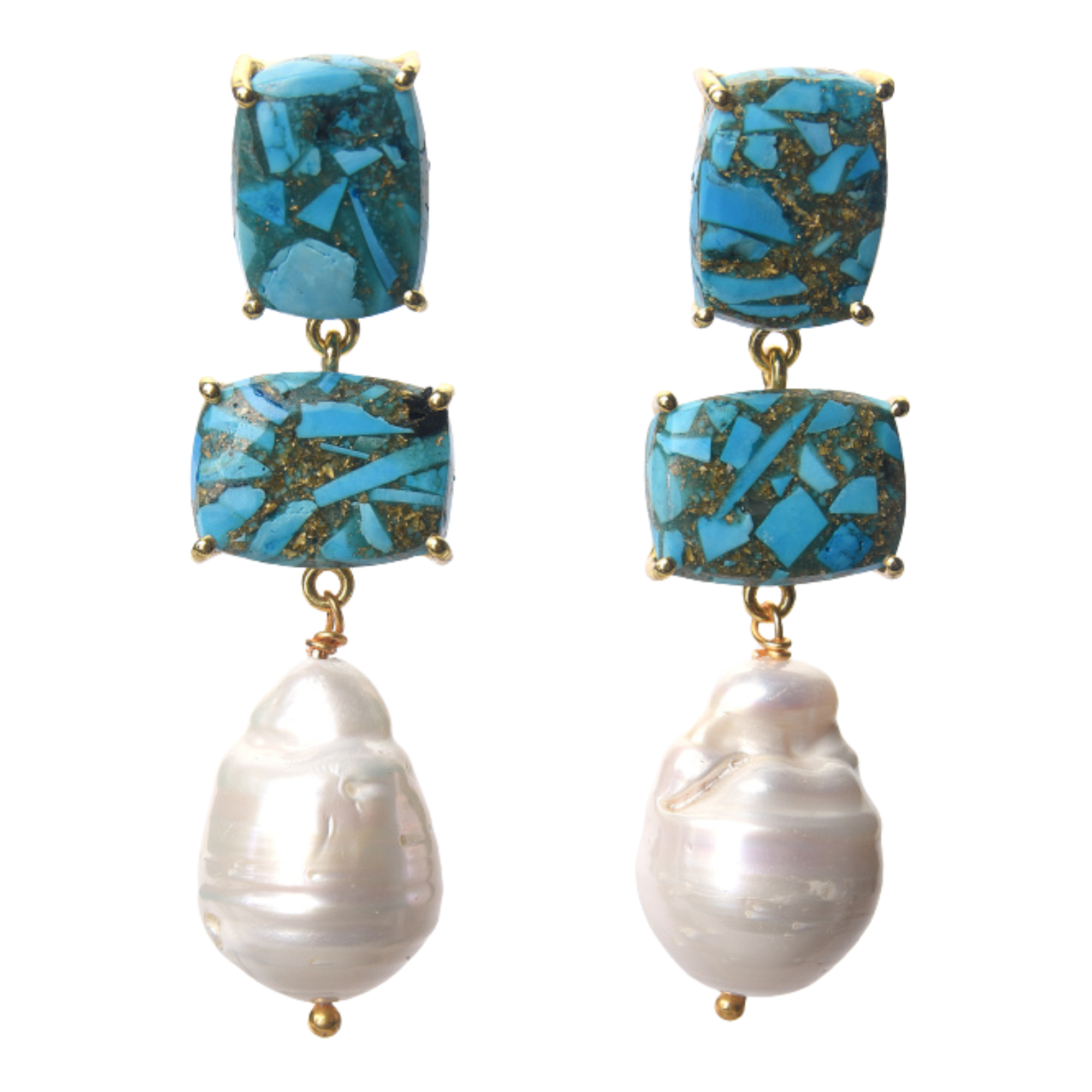 Wendy Perry Georgina Turquoise Drop Earrings