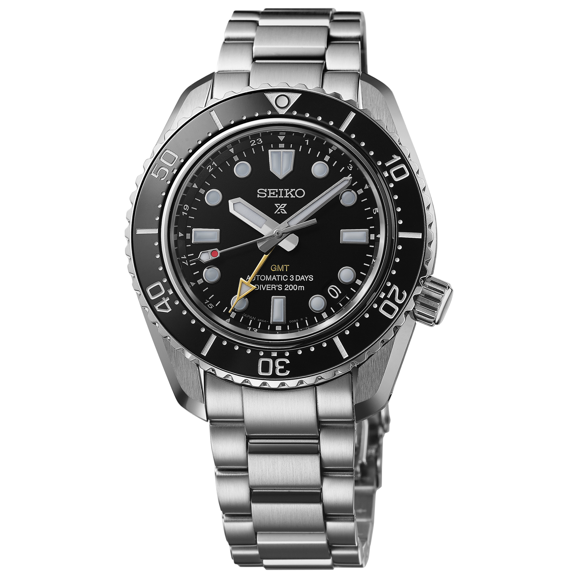Seiko Luxe Prospex GMT Black Dial Watch SPB383