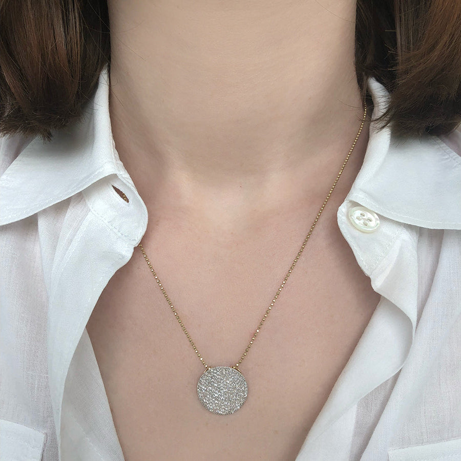 Phillips House Large Affair Infinity Diamond Necklace in 14K Yellow Gold