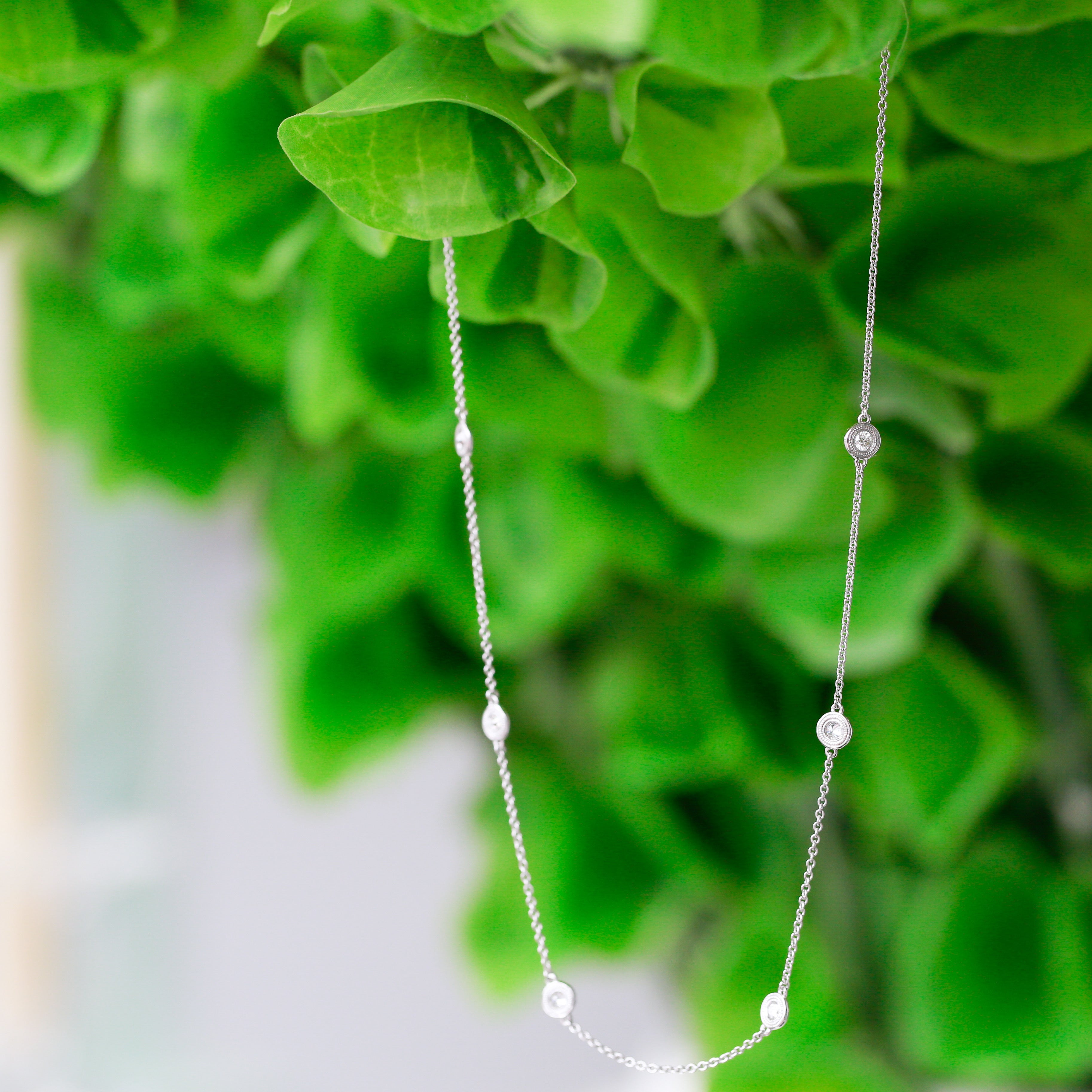 Diamonds By The Yard Necklace in Sterling Silver