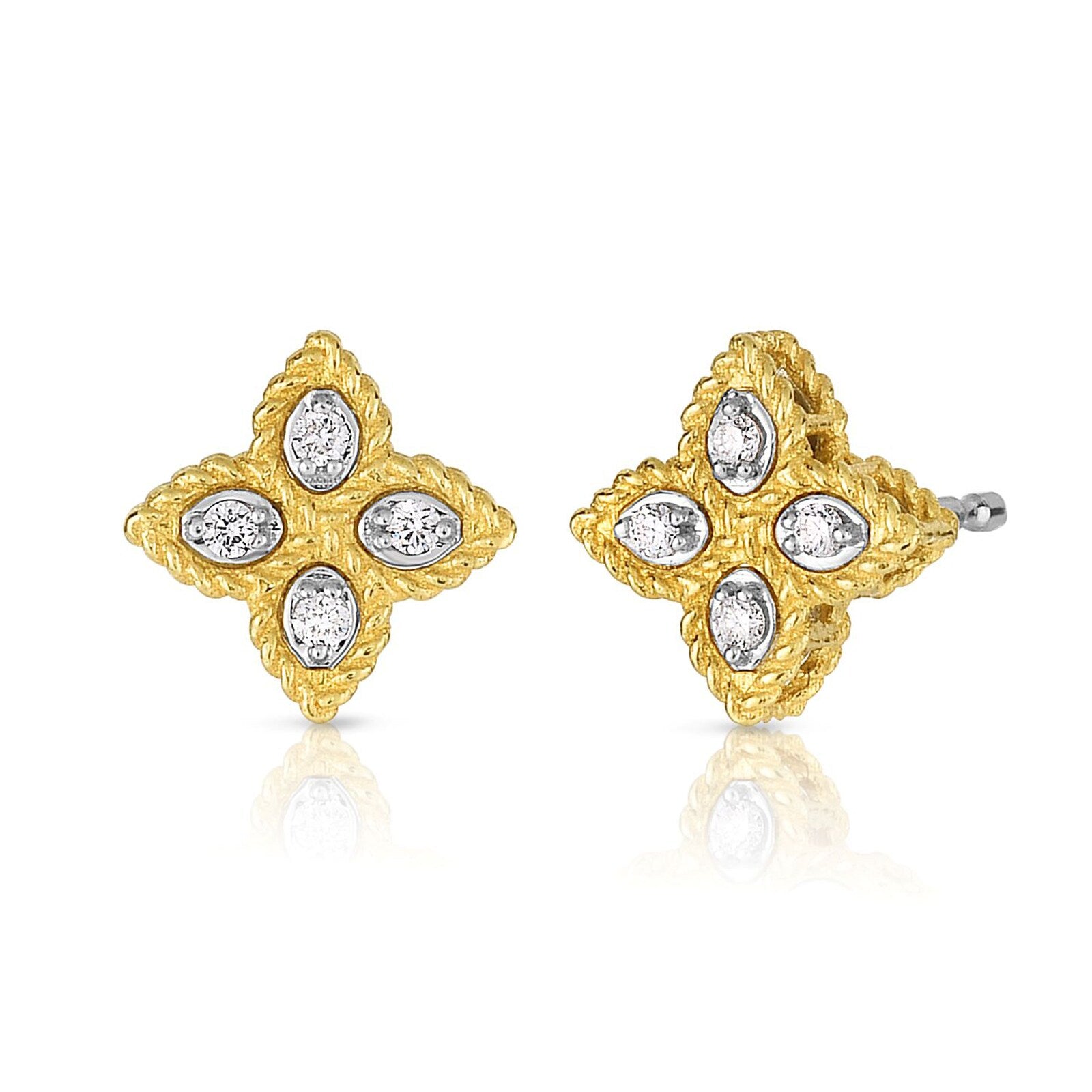 Roberto Coin Princess Flower Stud Earrings